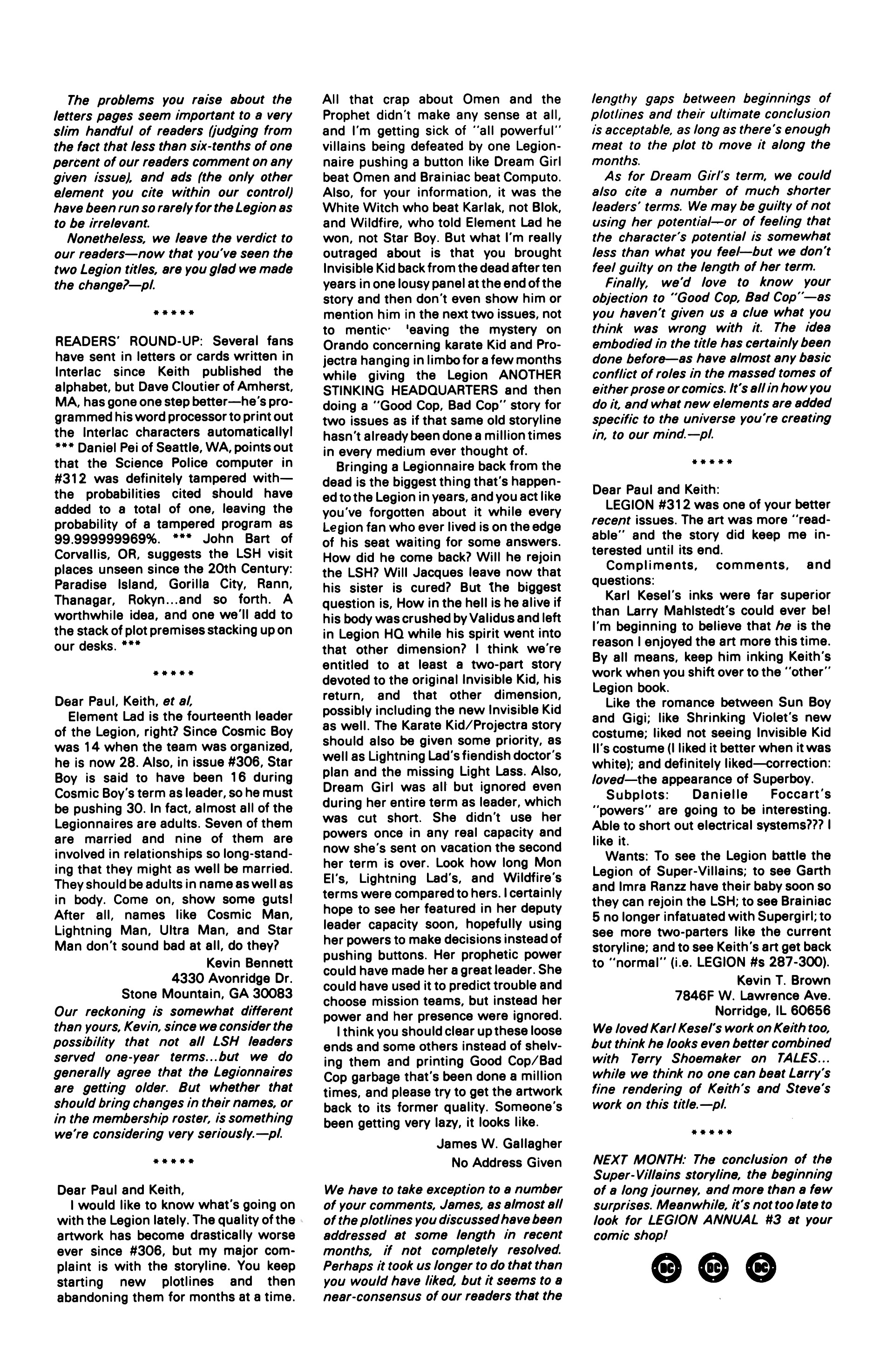 Read online Legion of Super-Heroes (1984) comic -  Issue #4 - 27