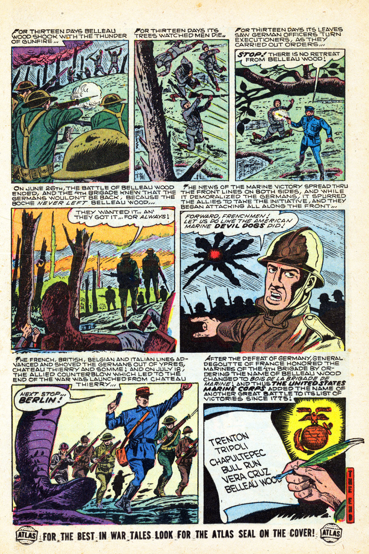 Read online Marines in Battle comic -  Issue #1 - 16