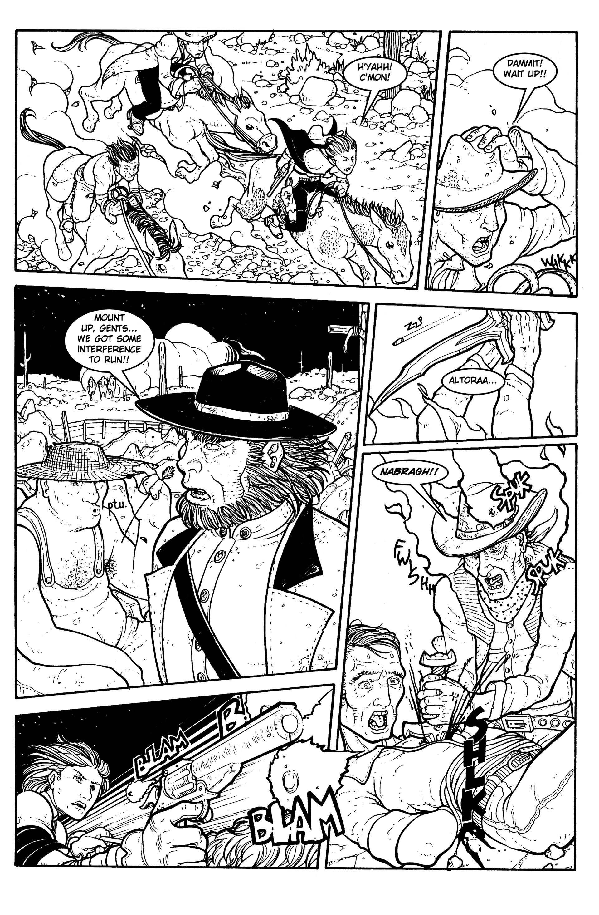 Read online Warrior Nun: Black & White comic -  Issue #17 - 4