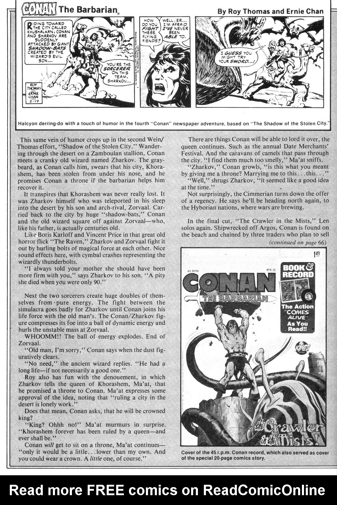 Read online The Savage Sword Of Conan comic -  Issue #40 - 60