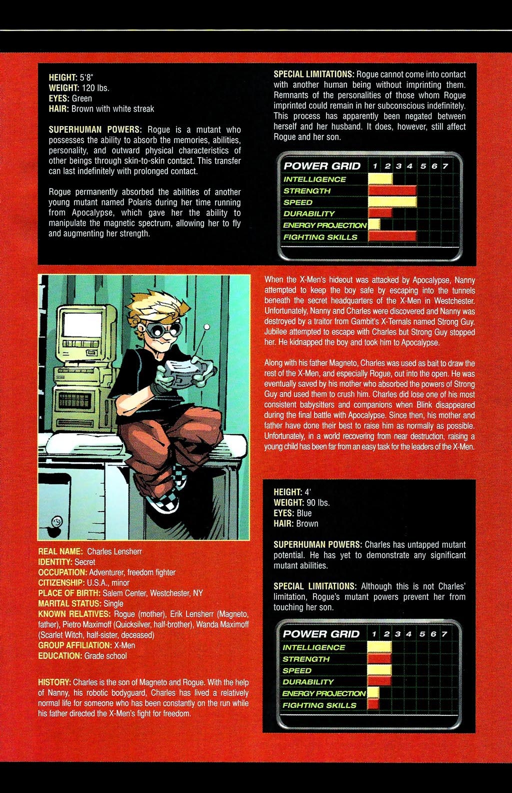 Read online Official Handbook of the Marvel Universe: X-Men Age of Apocalypse 2005 comic -  Issue # Full - 23