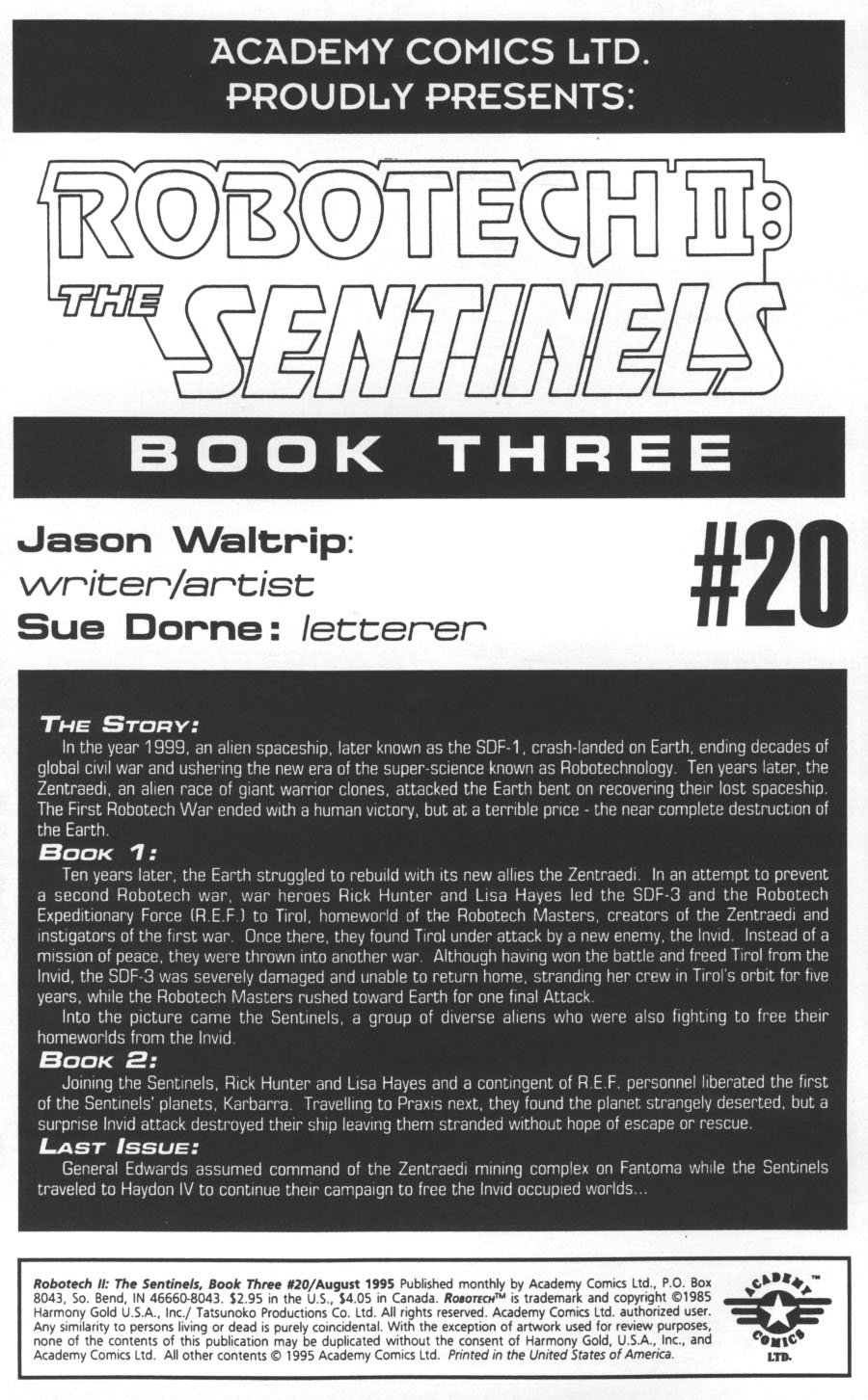 <{ $series->title }} issue Robotech II: The Sentinels Book 3 Issue #20 - Page 2
