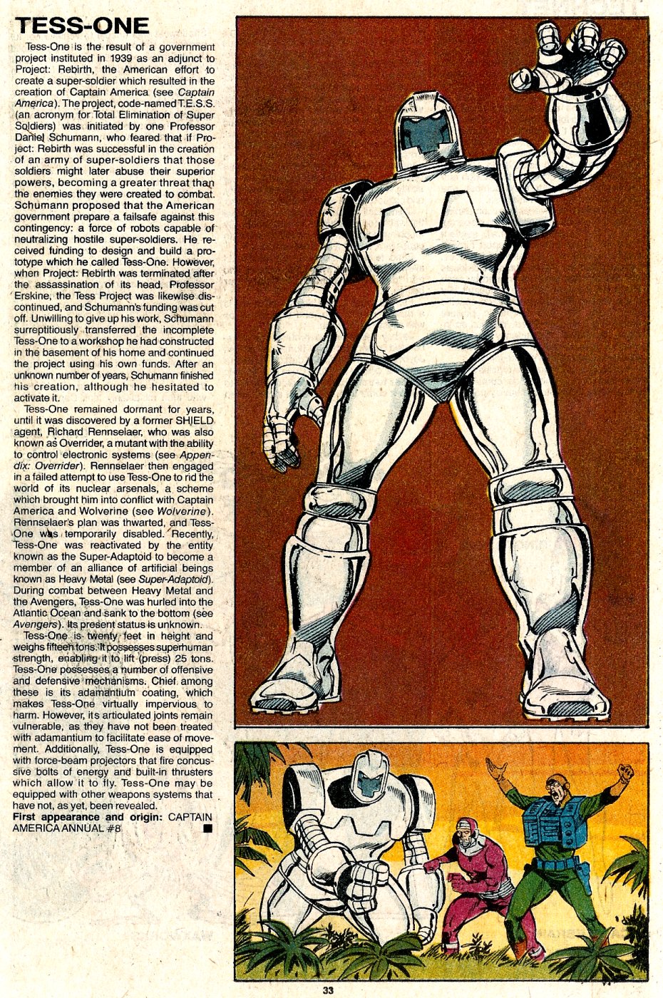 Read online The Official Handbook of the Marvel Universe: Update '89 comic -  Issue #7 - 35