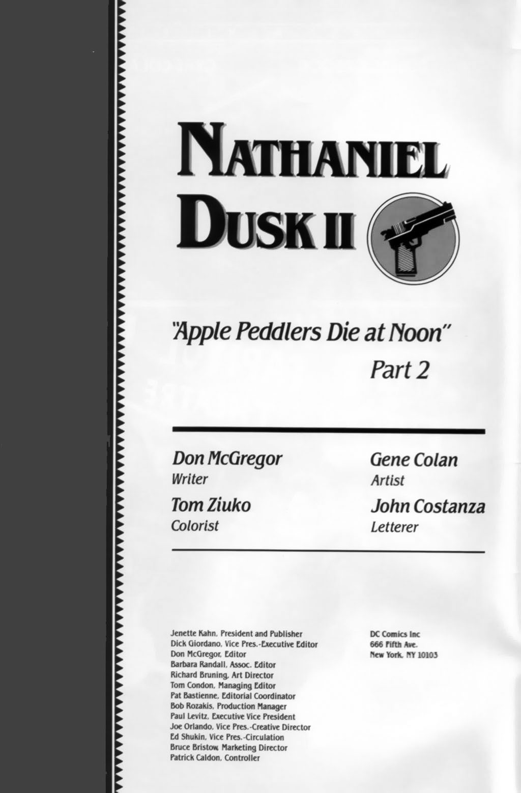 Read online Nathaniel Dusk II comic -  Issue #2 - 2
