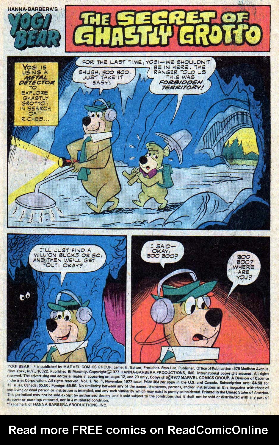 Read online Yogi Bear comic -  Issue #1 - 2