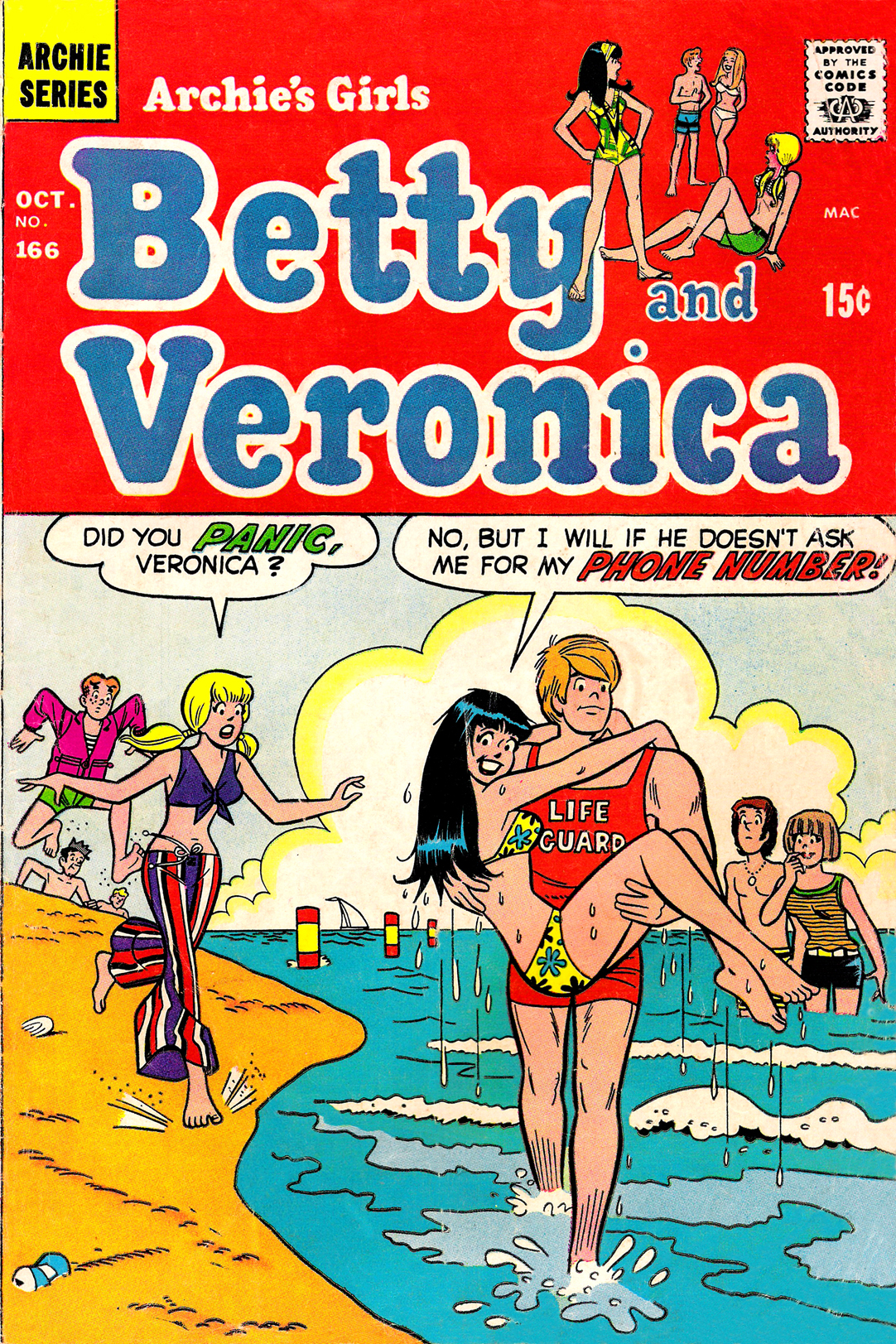 Read online Archie's Girls Betty and Veronica comic -  Issue #166 - 1