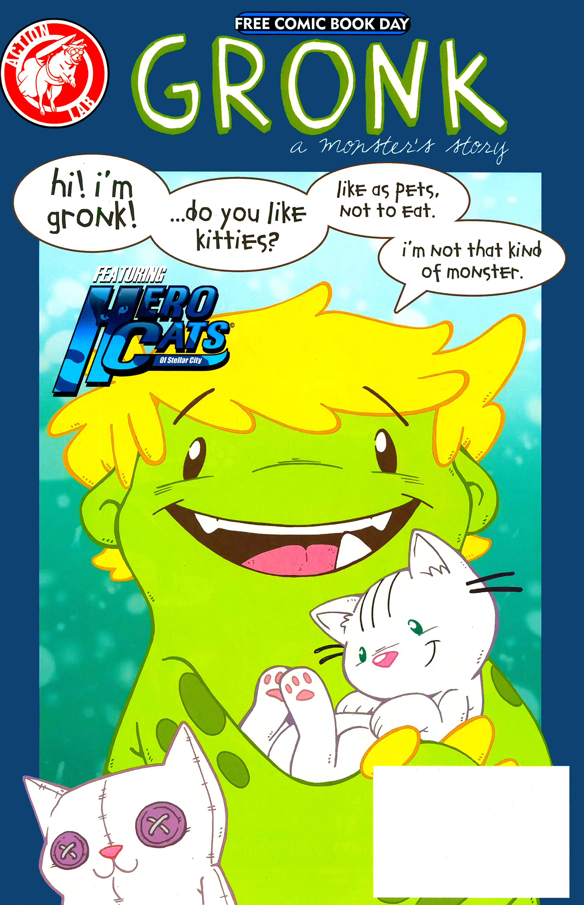 Read online Free Comic Book Day 2015 comic -  Issue # Gronk-Hero Cats - 1