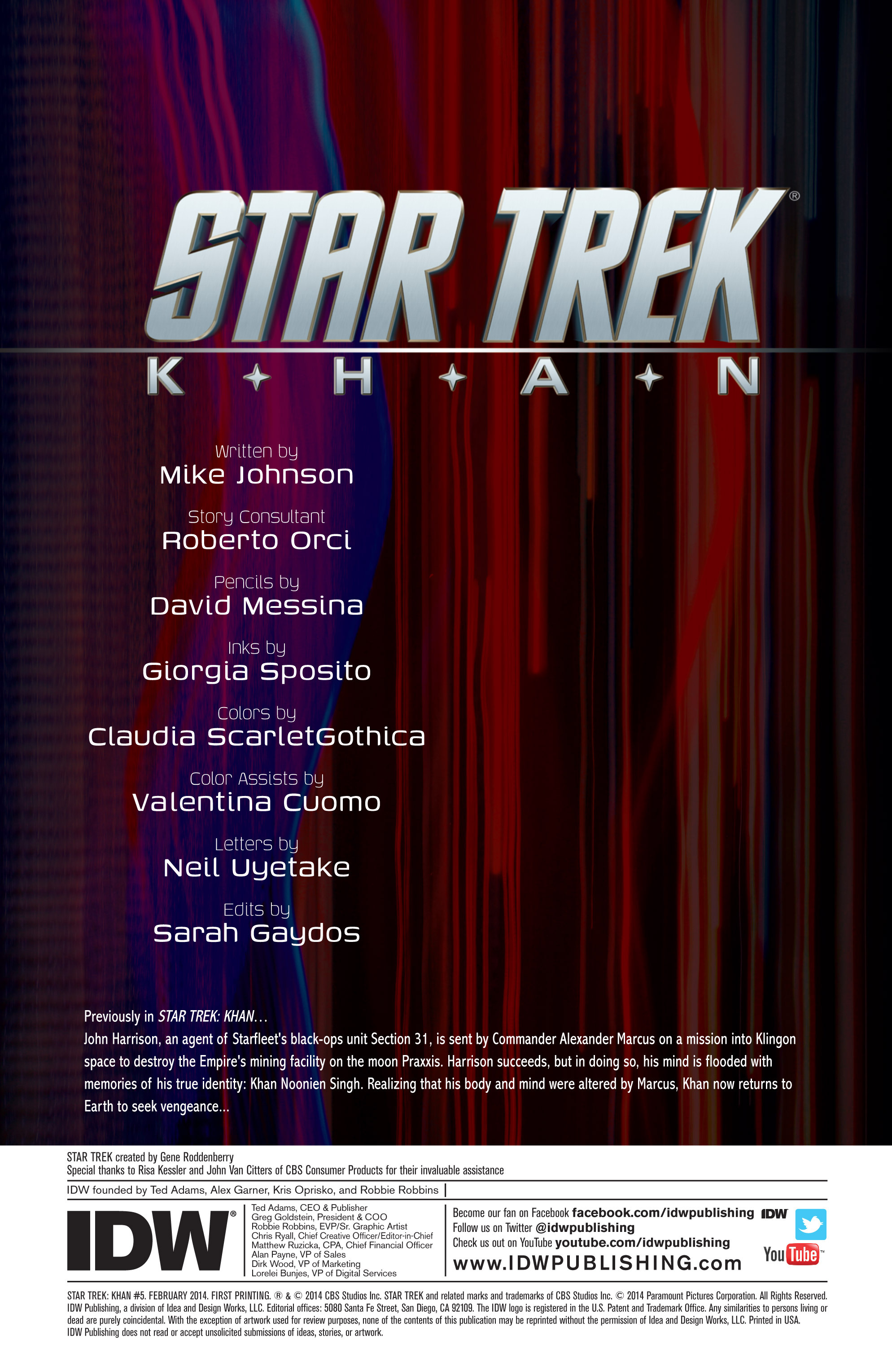 Read online Star Trek: Khan comic -  Issue #5 - 2
