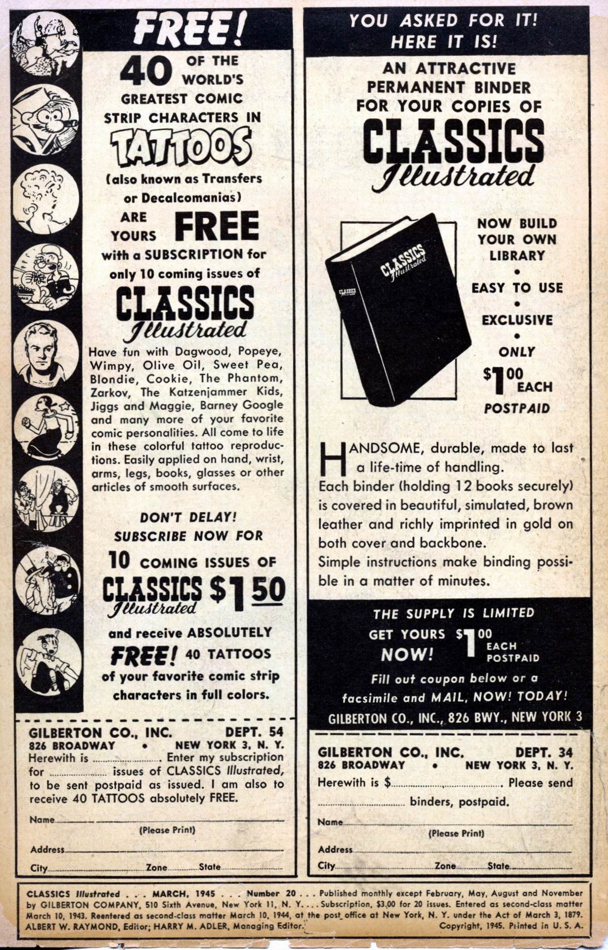 Read online Classics Illustrated comic -  Issue #20 - 2