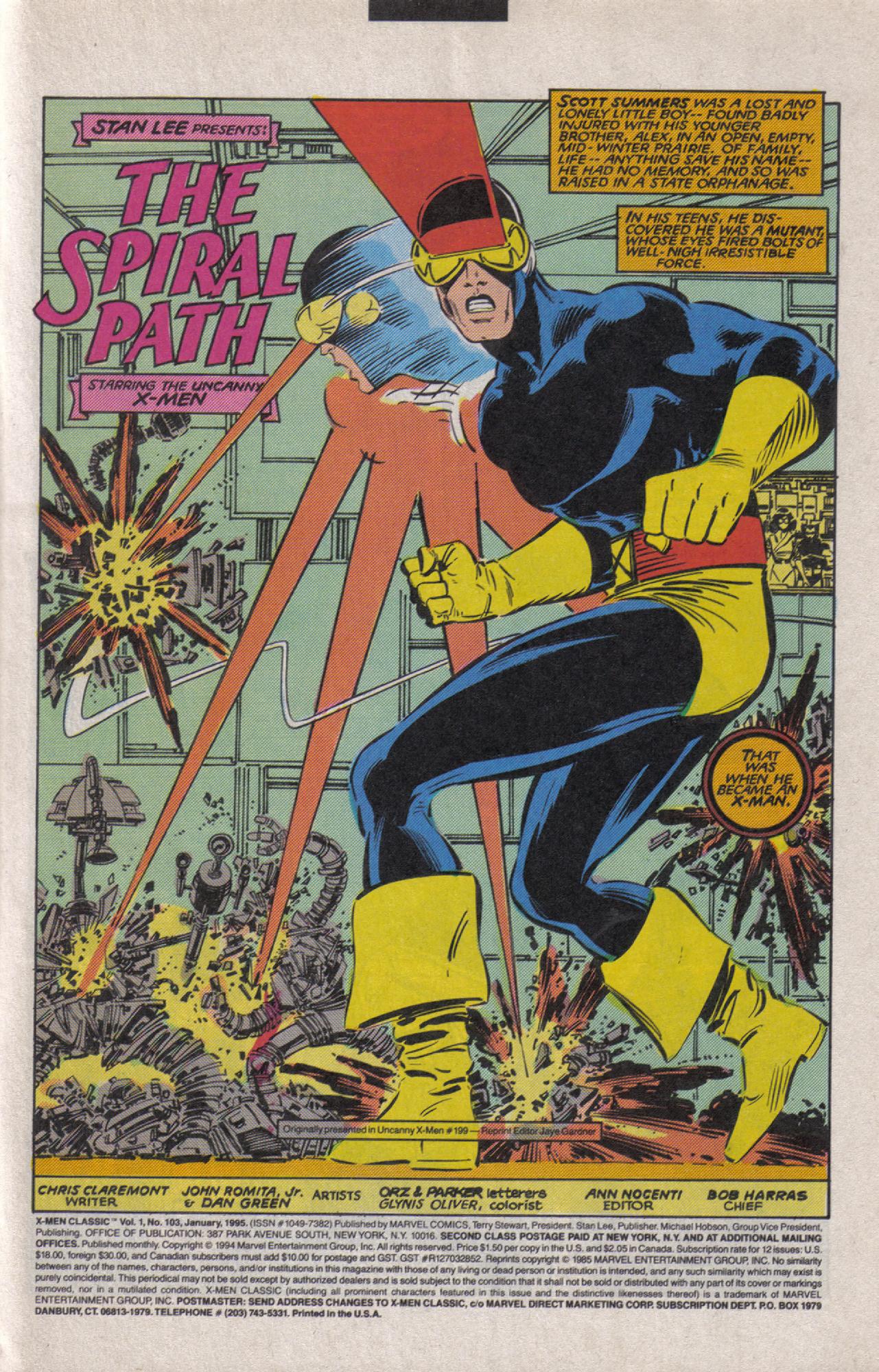 Read online X-Men Classic comic -  Issue #103 - 2