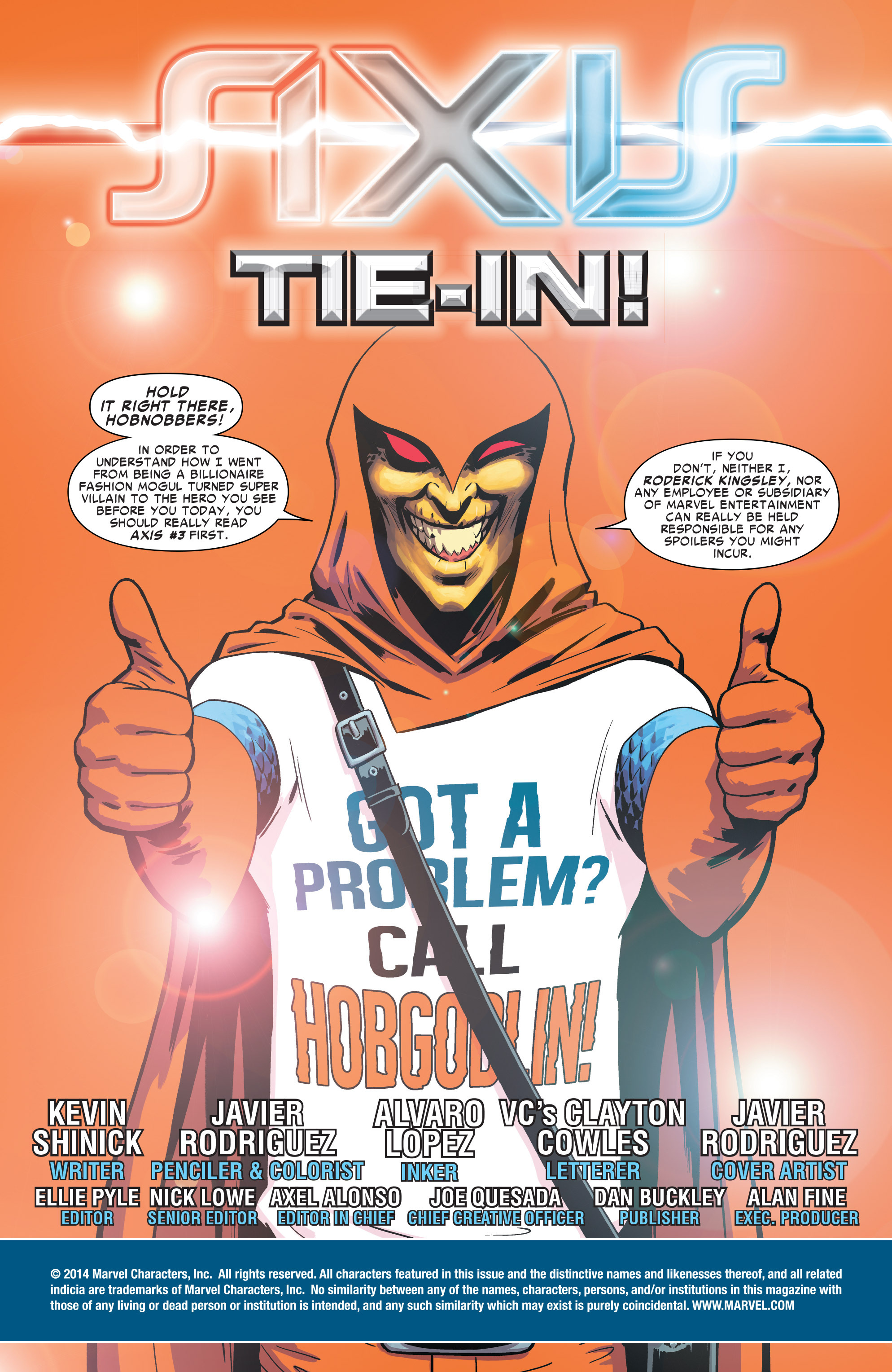 Read online AXIS: Hobgoblin comic -  Issue #1 - 2