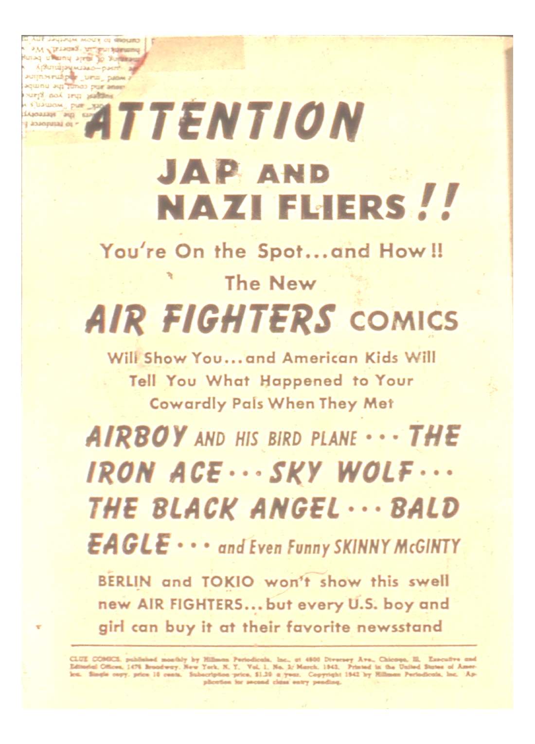 Read online Clue Comics comic -  Issue #3 - 2