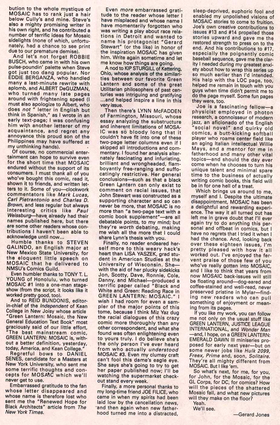 Read online Green Lantern: Mosaic comic -  Issue #18 - 27