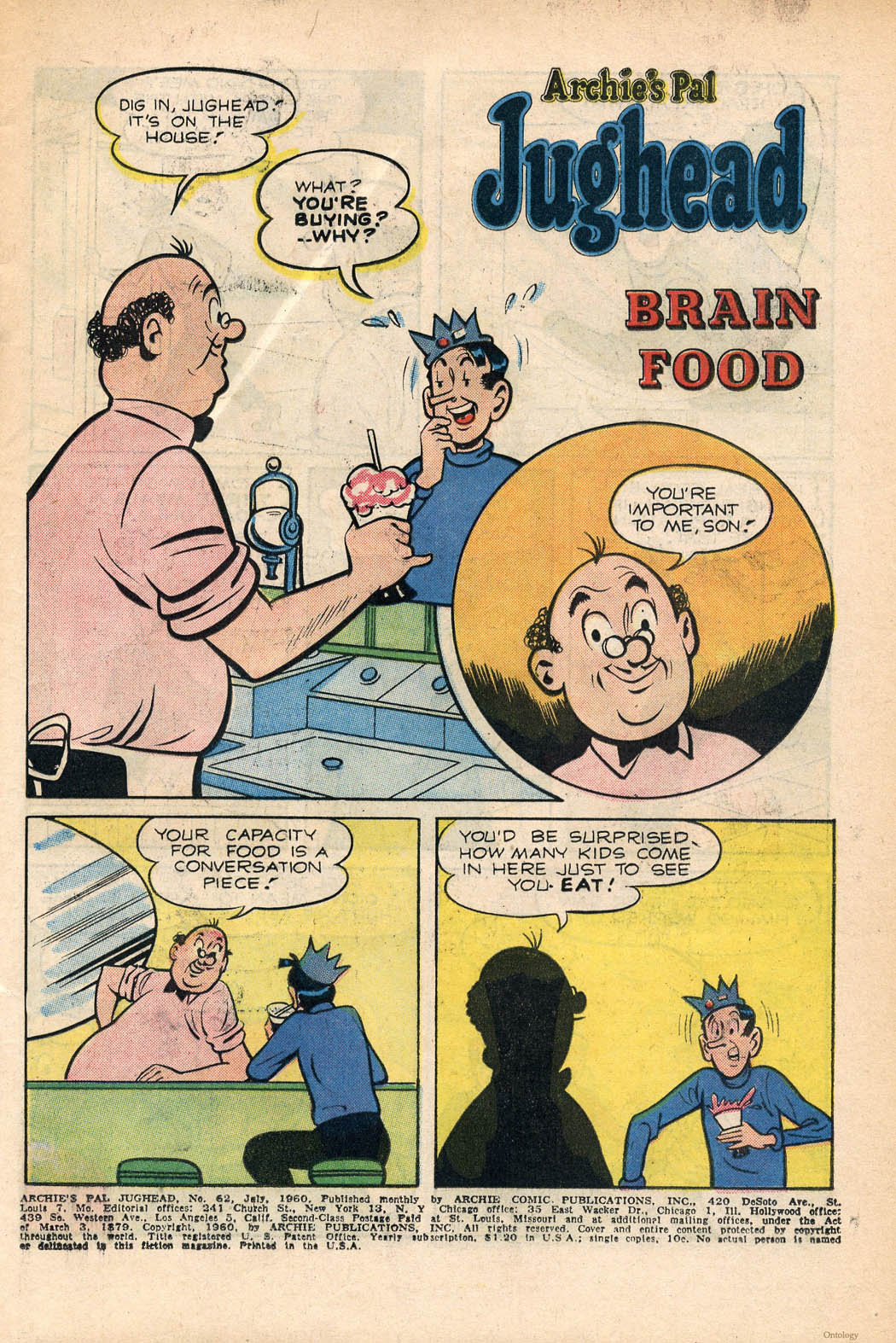 Read online Archie's Pal Jughead comic -  Issue #62 - 3