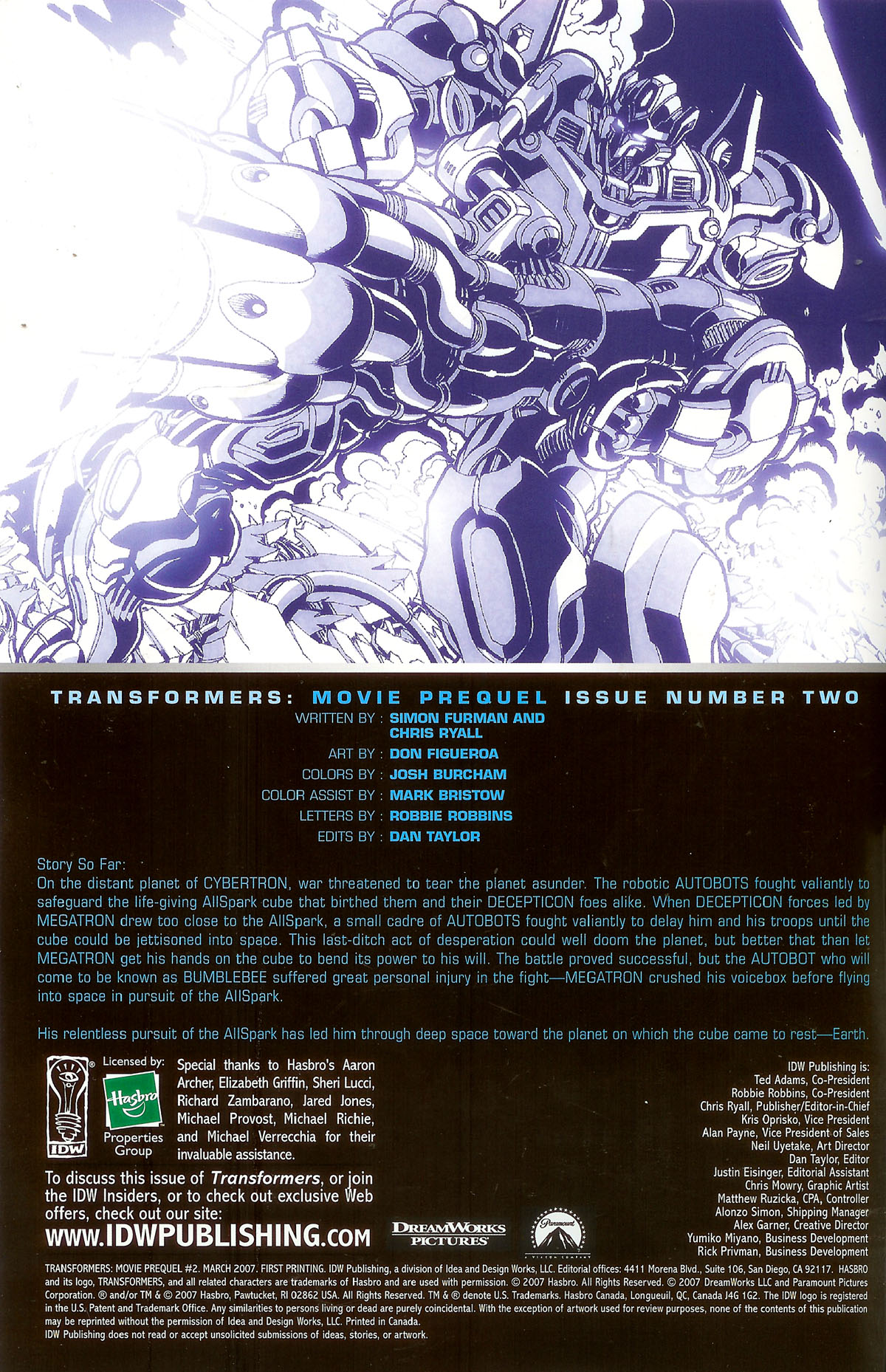 Read online Transformers: Movie Prequel comic -  Issue #2 - 3
