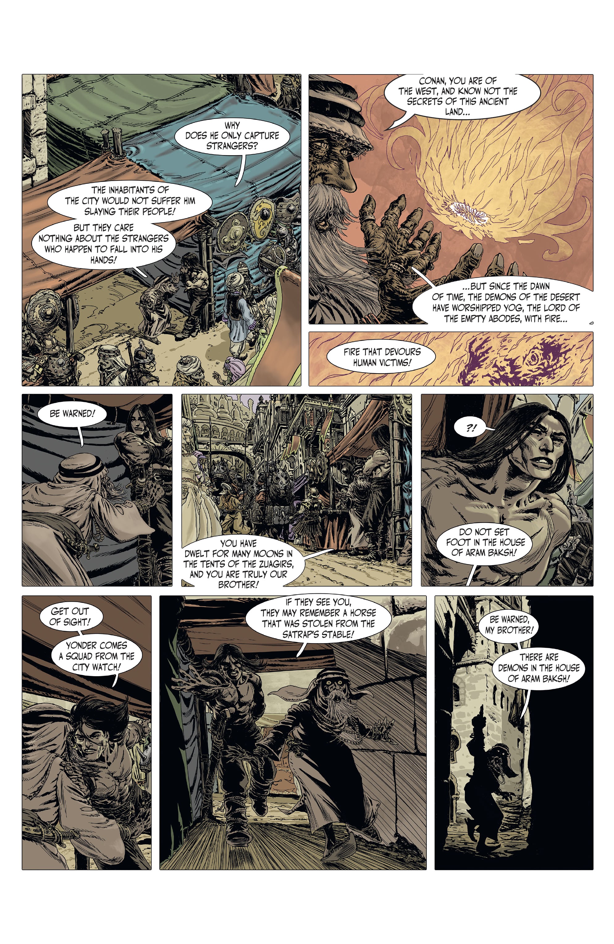 Read online The Cimmerian: The Man-Eaters Of Zamboula comic -  Issue #1 - 7