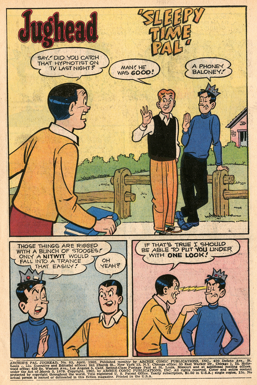 Read online Archie's Pal Jughead comic -  Issue #83 - 3