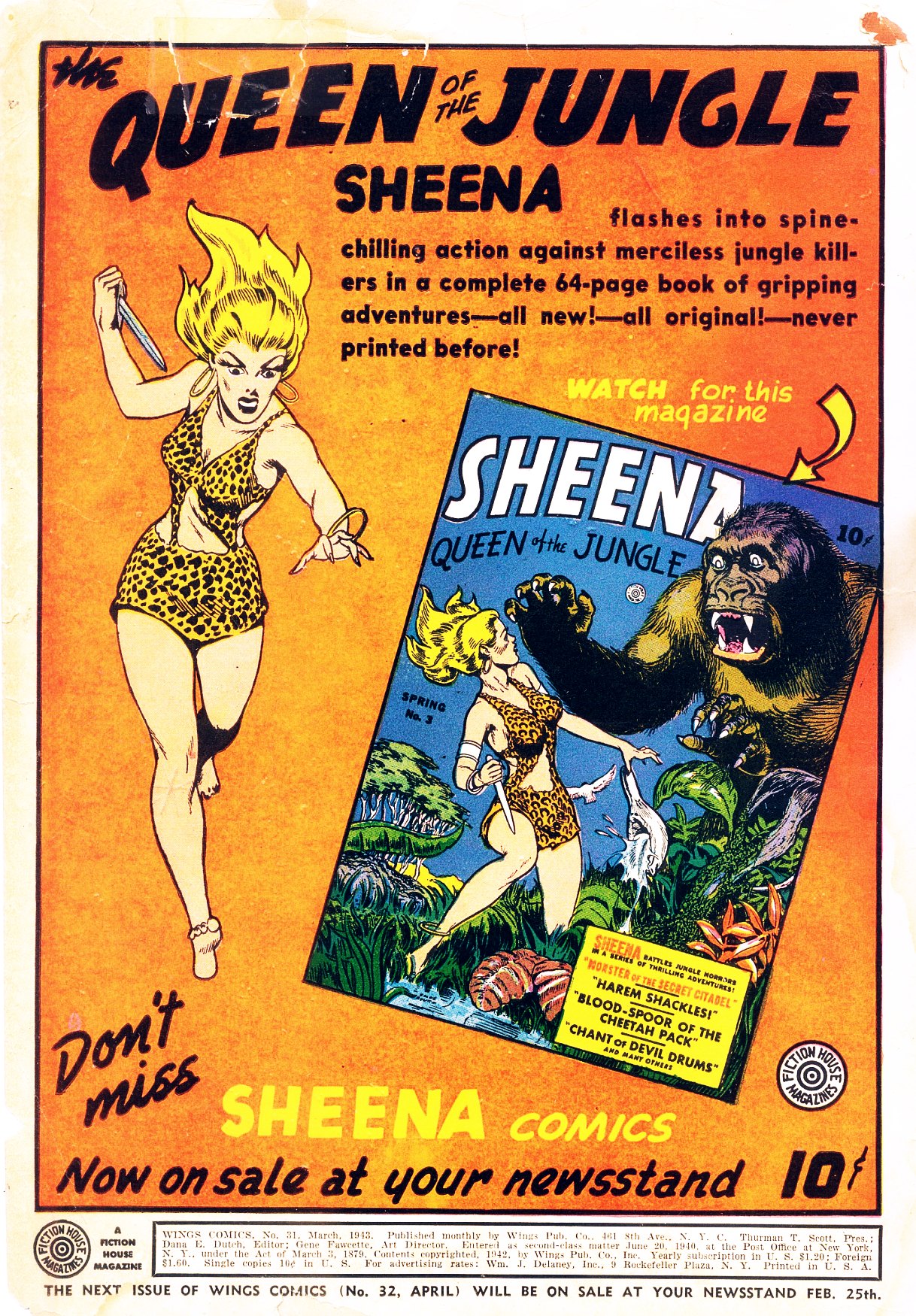 Read online Wings Comics comic -  Issue #31 - 2