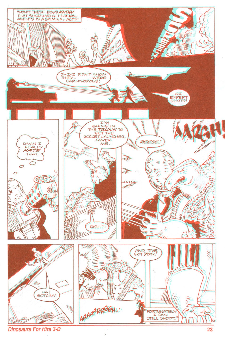 Read online Dinosaurs For Hire 3-D comic -  Issue # Full - 25