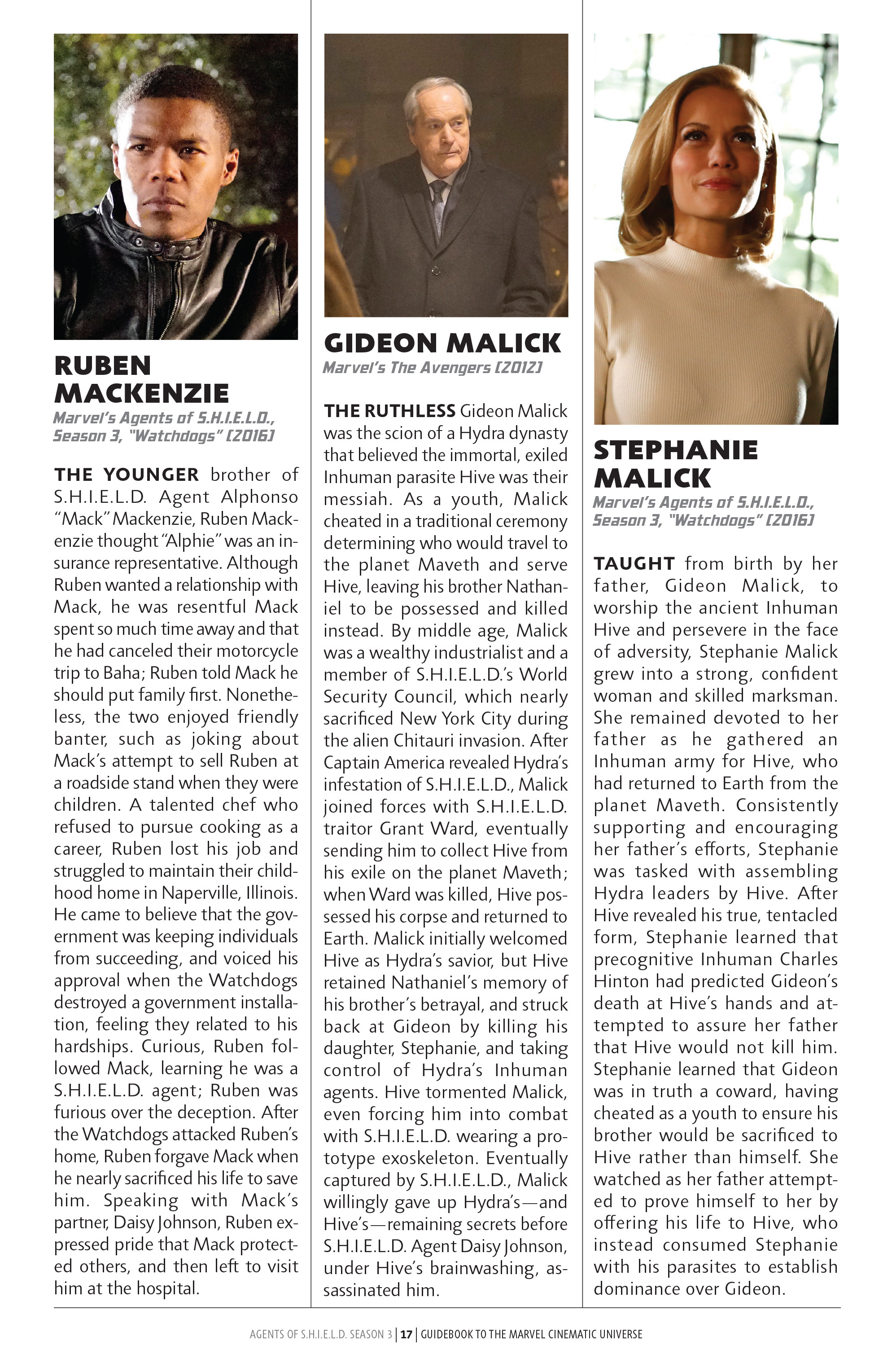 Read online Guidebook to the Marvel Cinematic Universe - Marvel's Agents of S.H.I.E.L.D. Season Three comic -  Issue # Full - 19