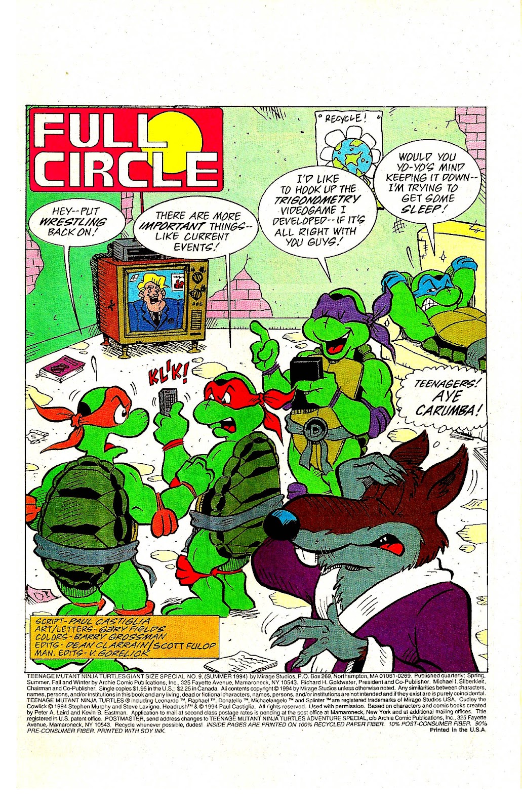 Teenage Mutant Ninja Turtles Adventures (1989) issue Special 9 - Page 2