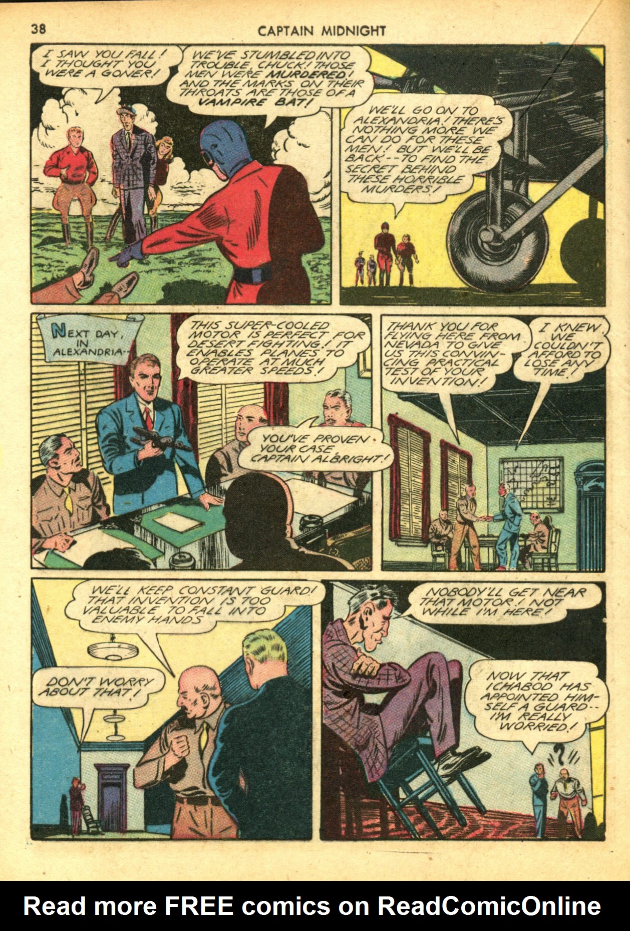 Read online Captain Midnight (1942) comic -  Issue #5 - 38
