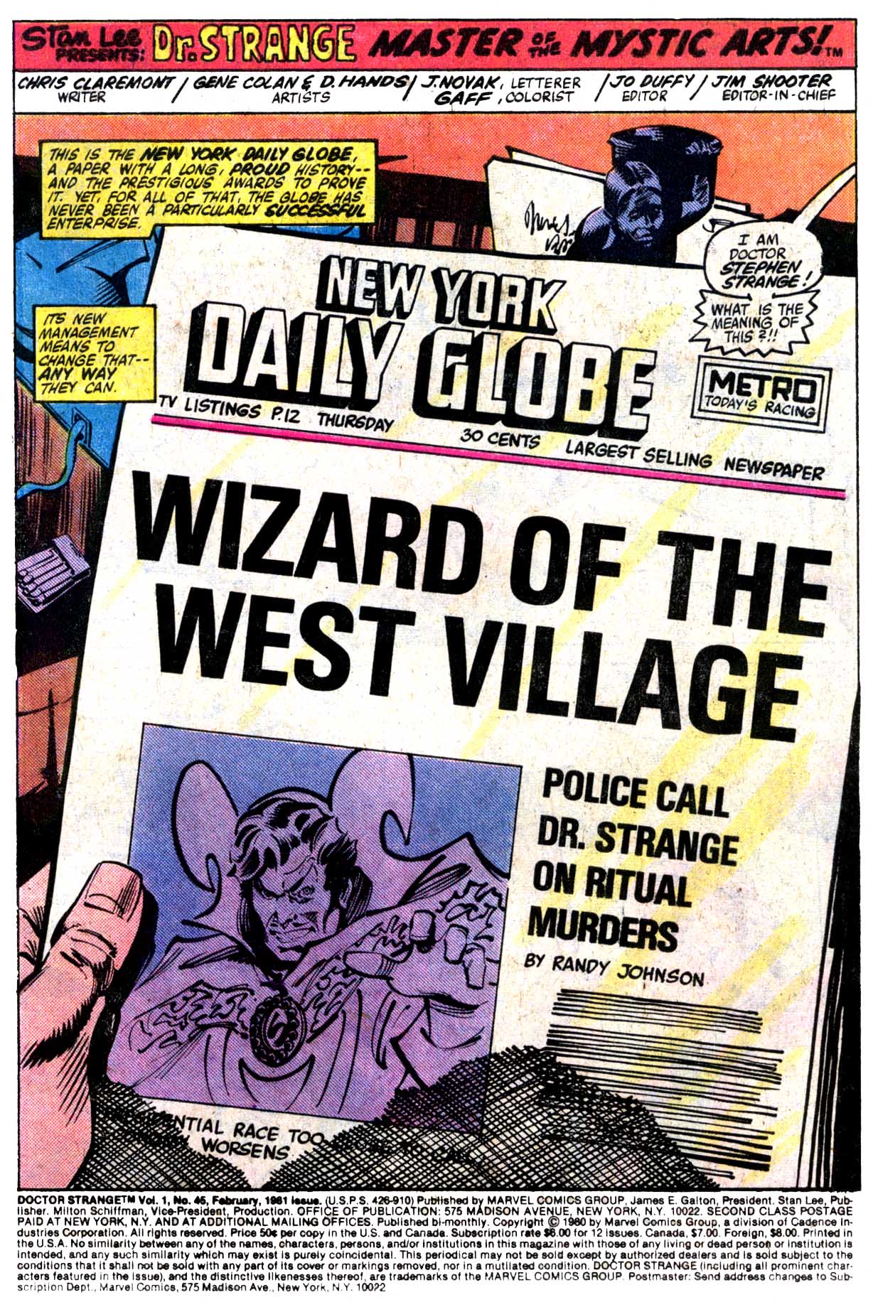 Read online Doctor Strange (1974) comic -  Issue #45 - 2