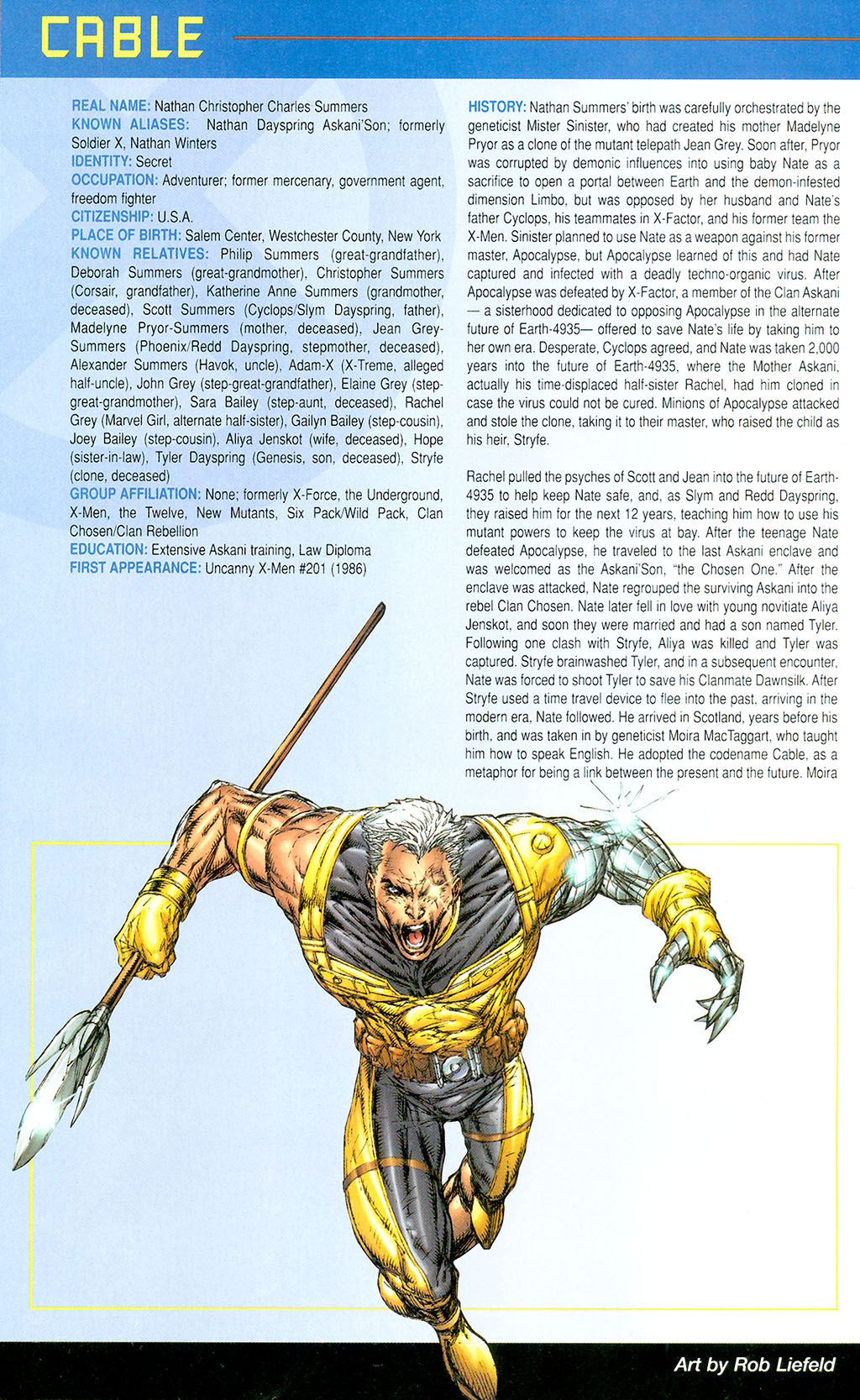 Read online Official Handbook of the Marvel Universe: X-Men 2005 comic -  Issue # Full - 8