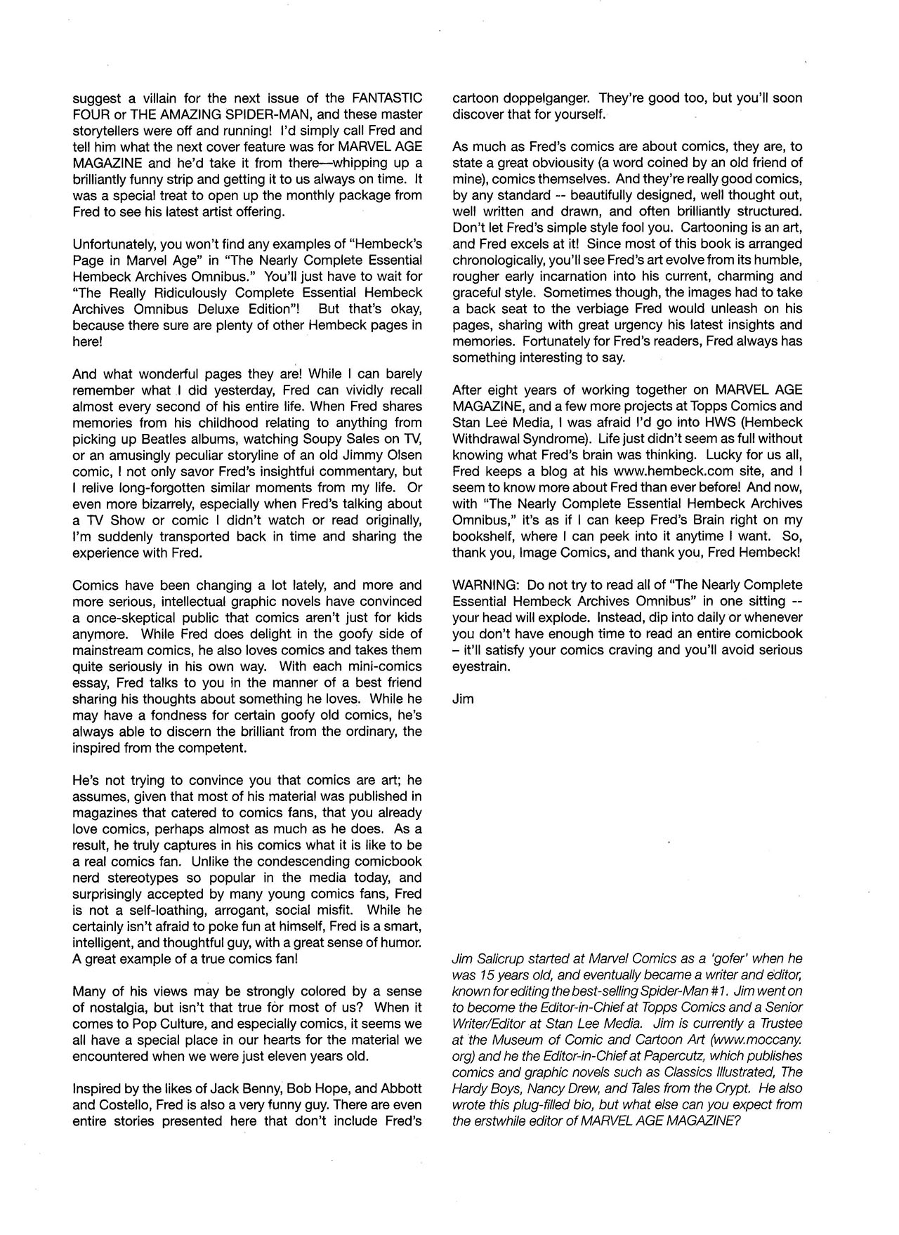 Read online The Nearly Complete Essential Hembeck Archives Omnibus comic -  Issue # TPB (Part 1) - 8