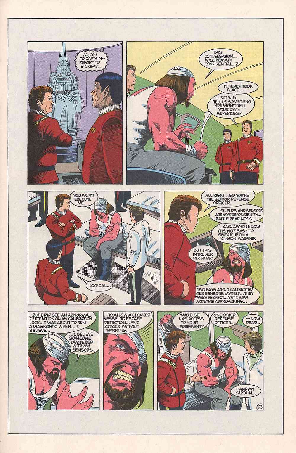 Read online Star Trek (1989) comic -  Issue #17 - 23