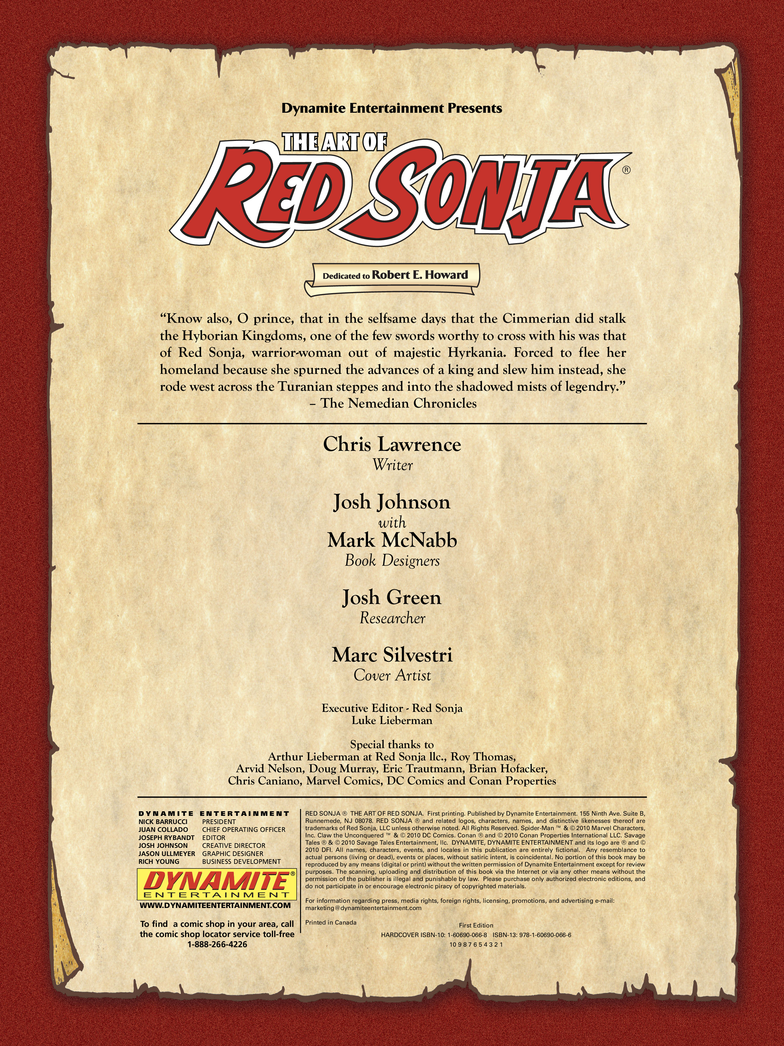 Read online The Art of Red Sonja comic -  Issue # TPB 1 (Part 1) - 3