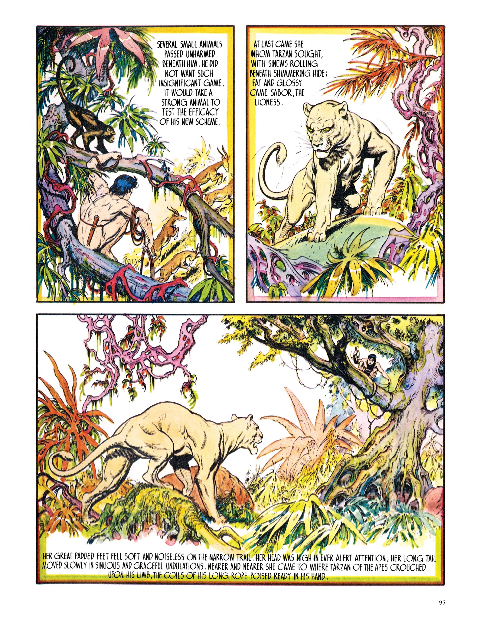 Read online Edgar Rice Burroughs' Tarzan: Burne Hogarth's Lord of the Jungle comic -  Issue # TPB - 95