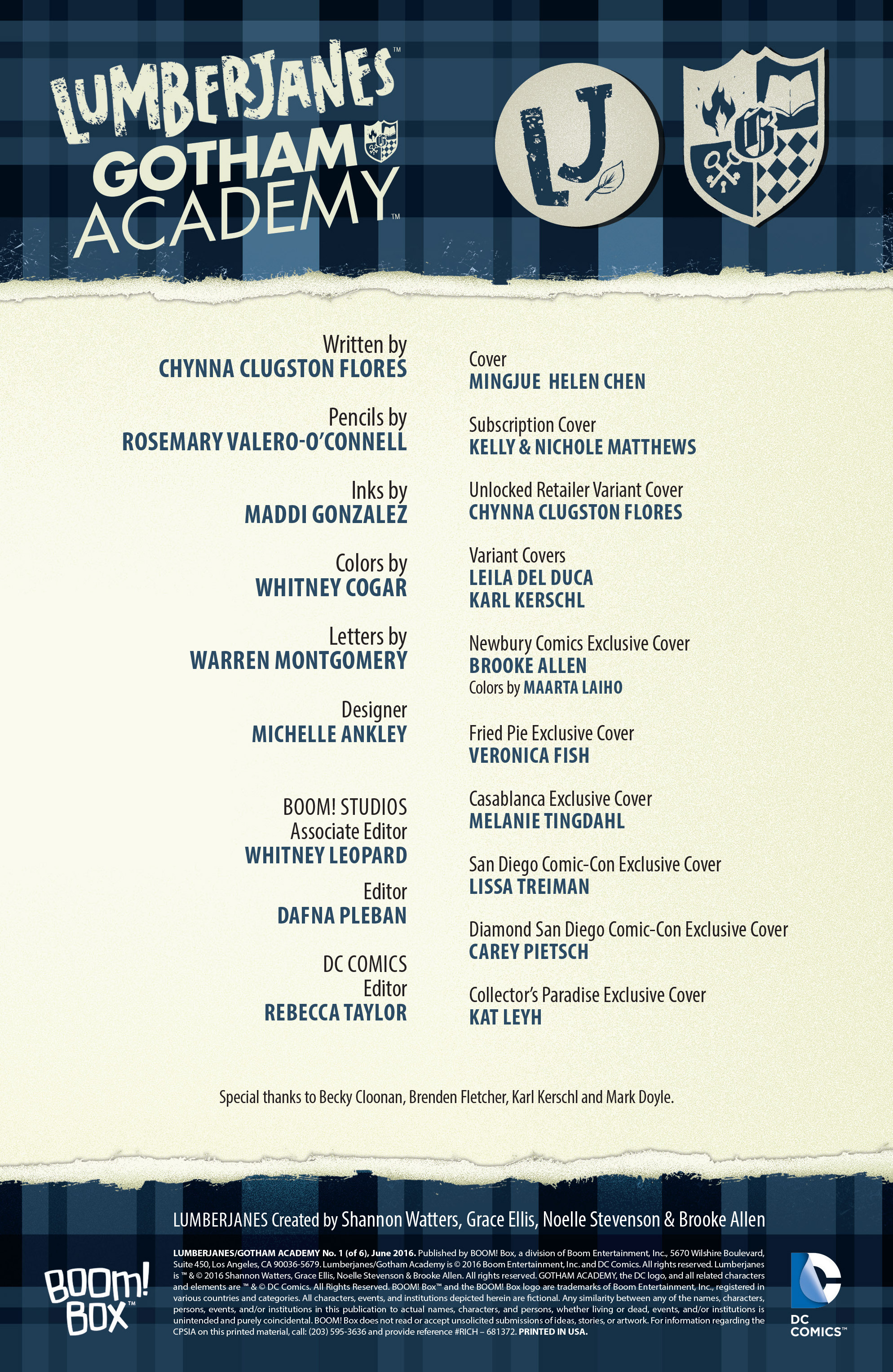 Read online Lumberjanes/Gotham Academy comic -  Issue #1 - 2