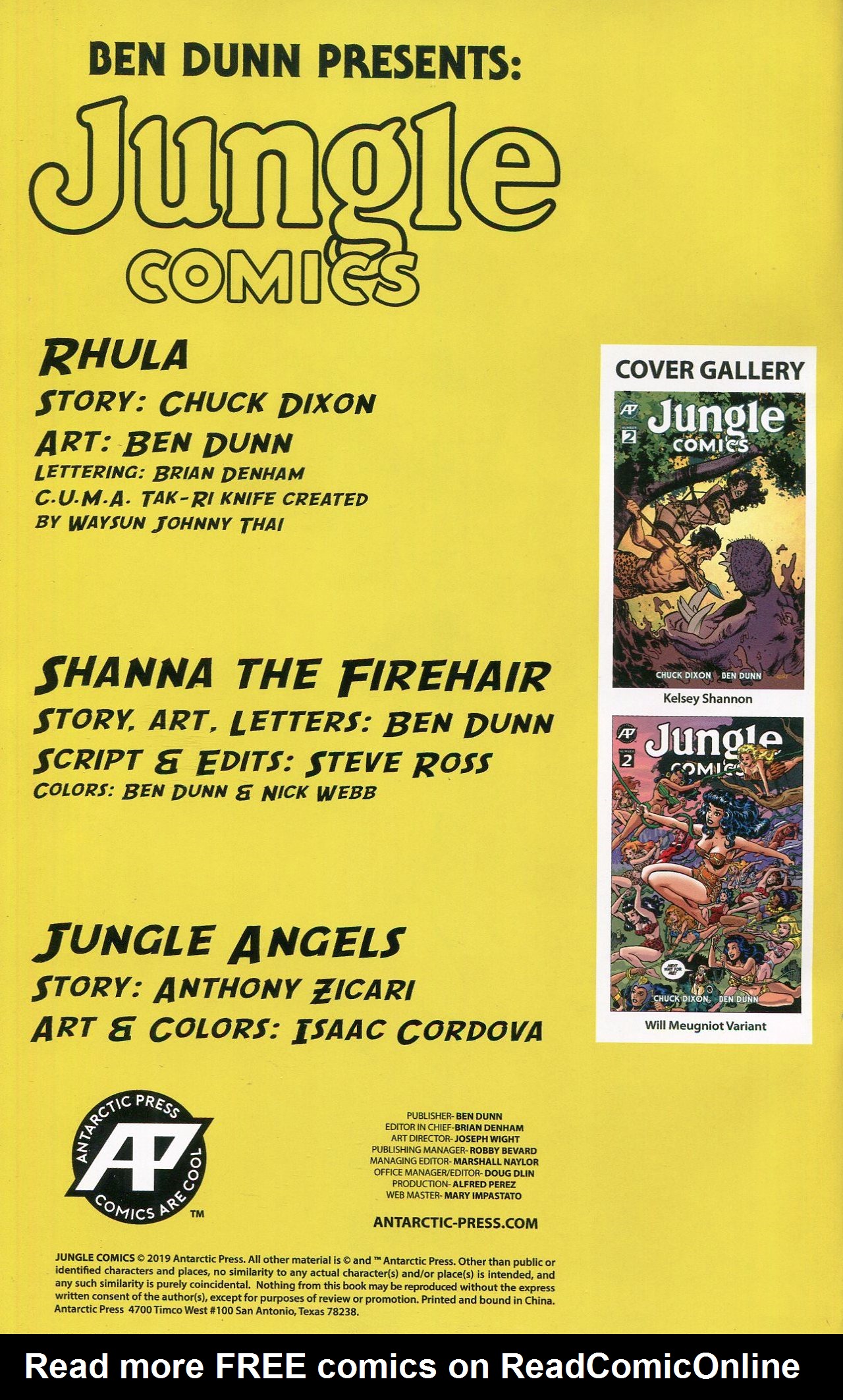 Read online Jungle Comics (2019) comic -  Issue #2 - 2