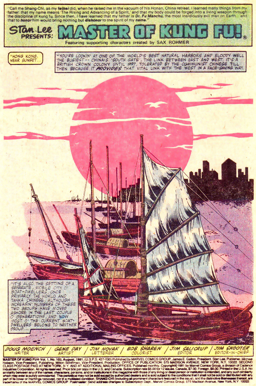 Read online Master of Kung Fu (1974) comic -  Issue #103 - 2