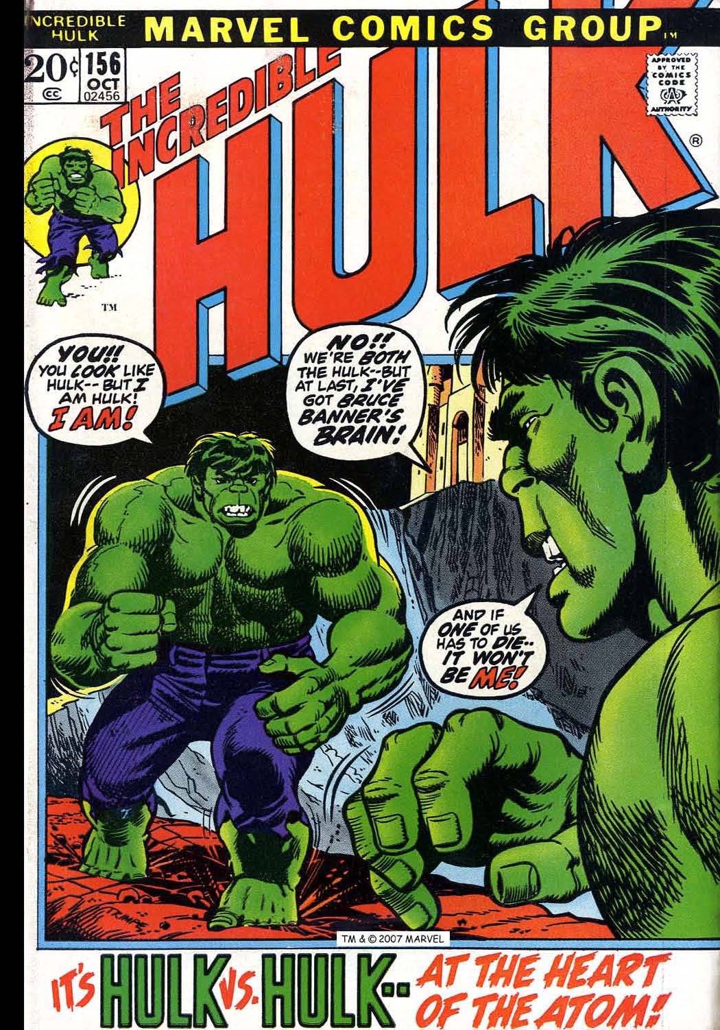 Read online The Incredible Hulk (1968) comic -  Issue #156 - 1