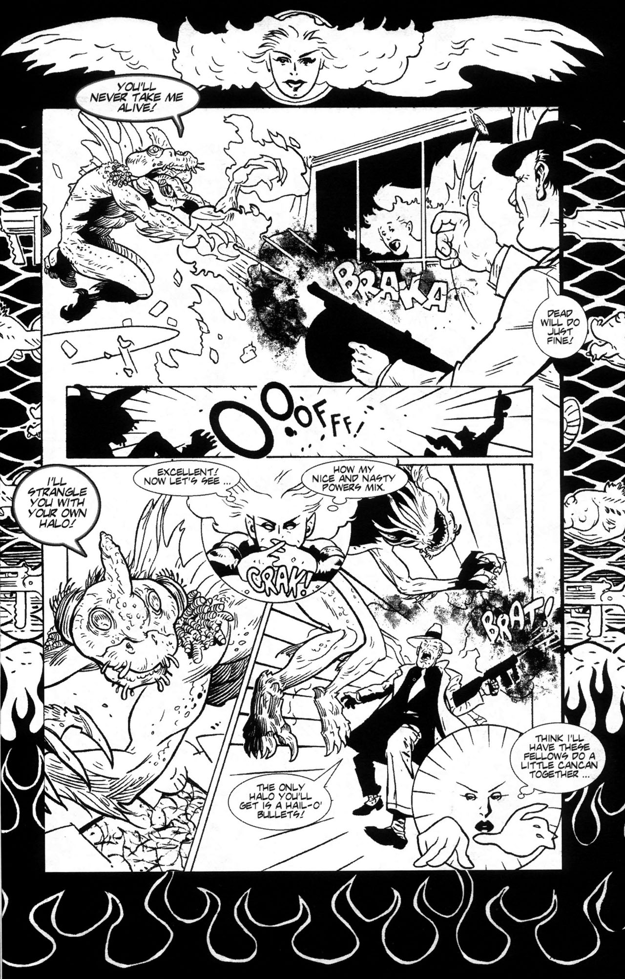Read online Warrior Nun: Black & White comic -  Issue #5 - 22