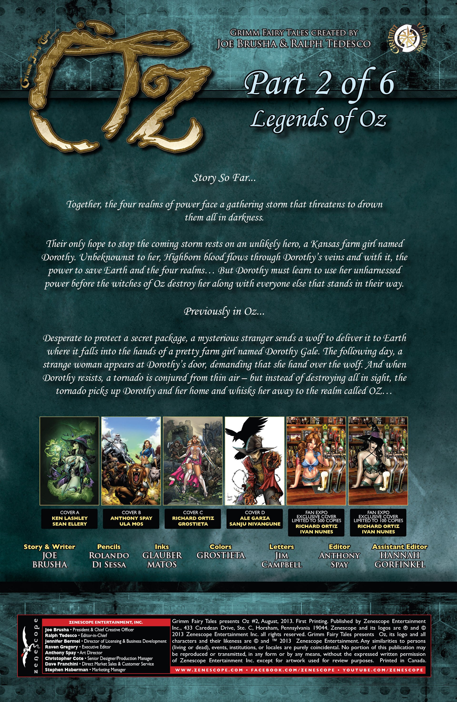 Read online Grimm Fairy Tales presents Oz comic -  Issue #2 - 2