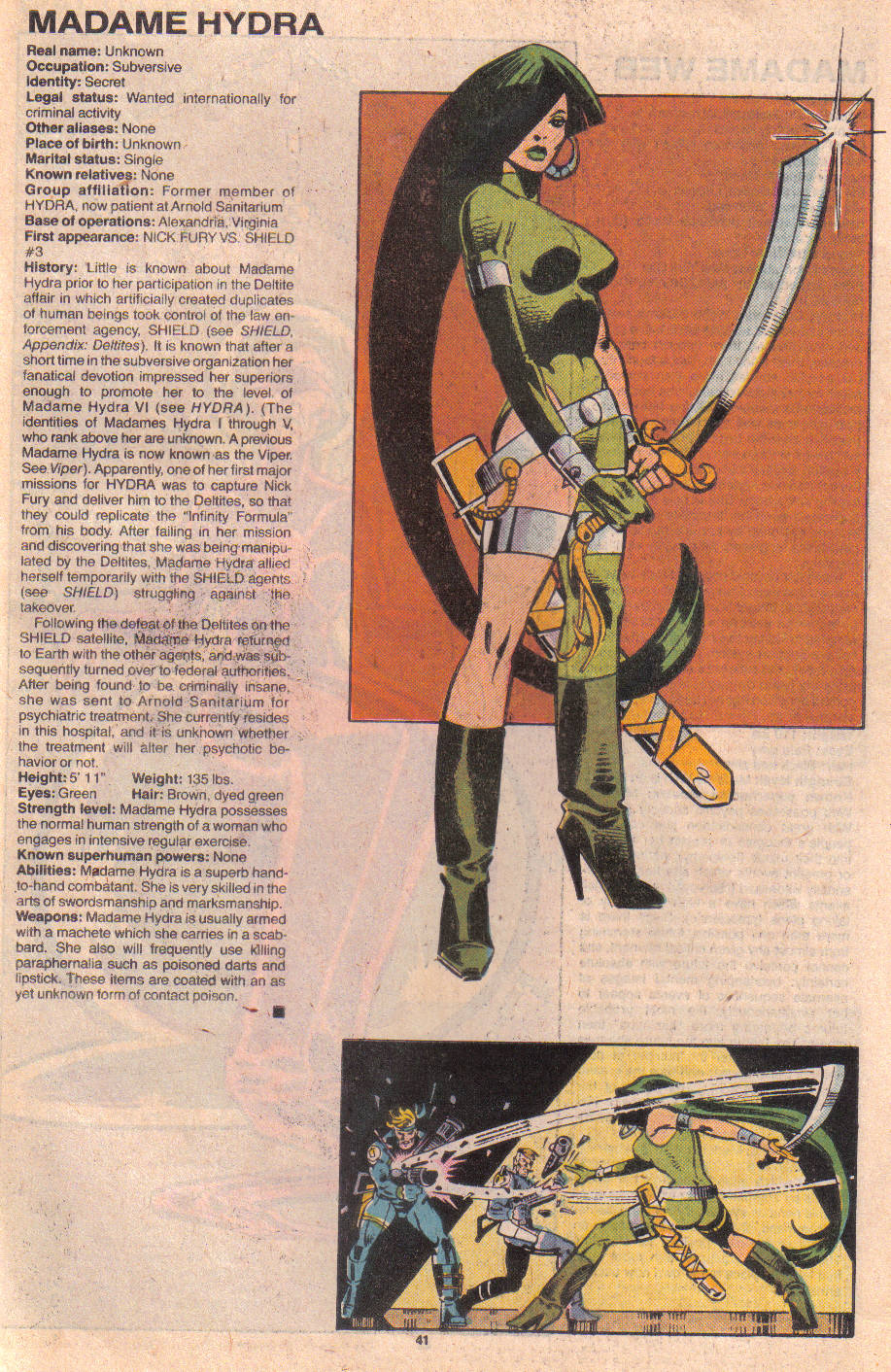 Read online The Official Handbook of the Marvel Universe: Update '89 comic -  Issue #4 - 43
