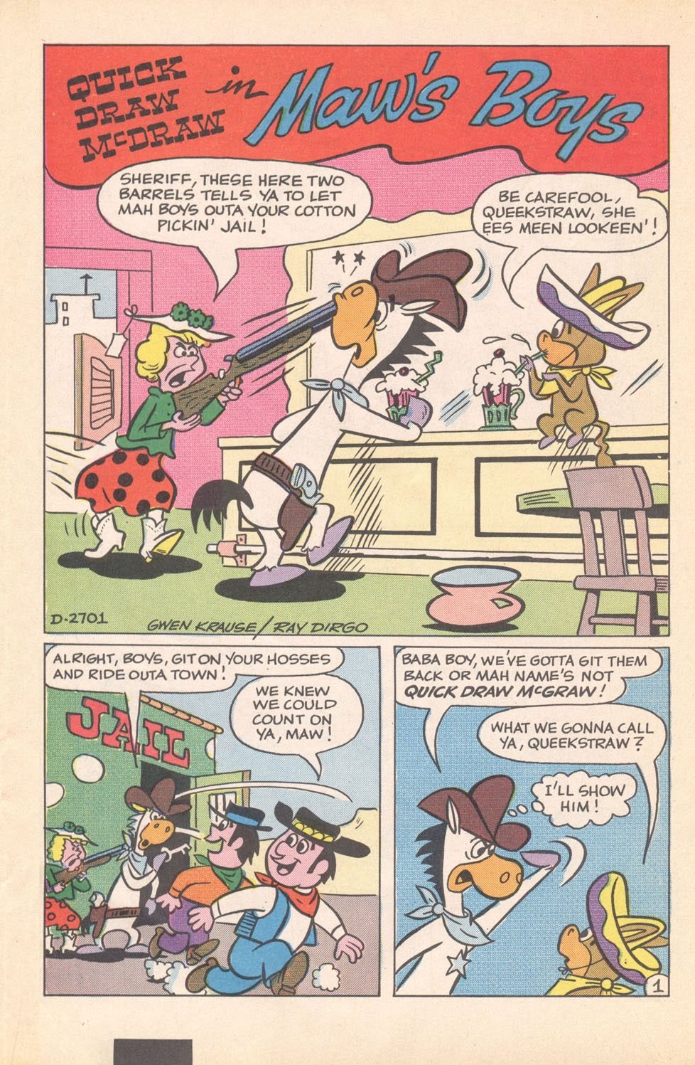 Read online Hanna Barbera Giant Size comic -  Issue #1 - 61