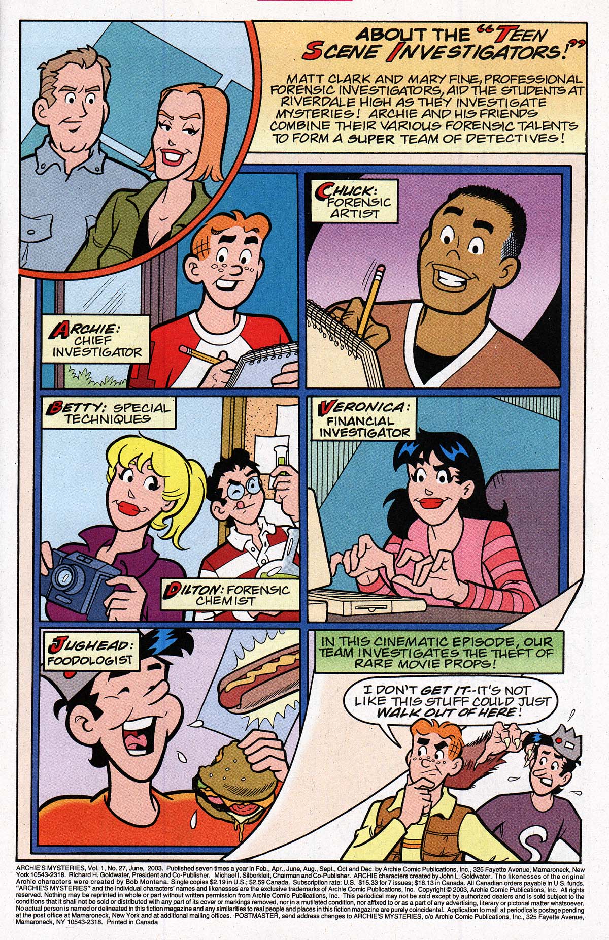 Read online Archie's Weird Mysteries comic -  Issue #27 - 2