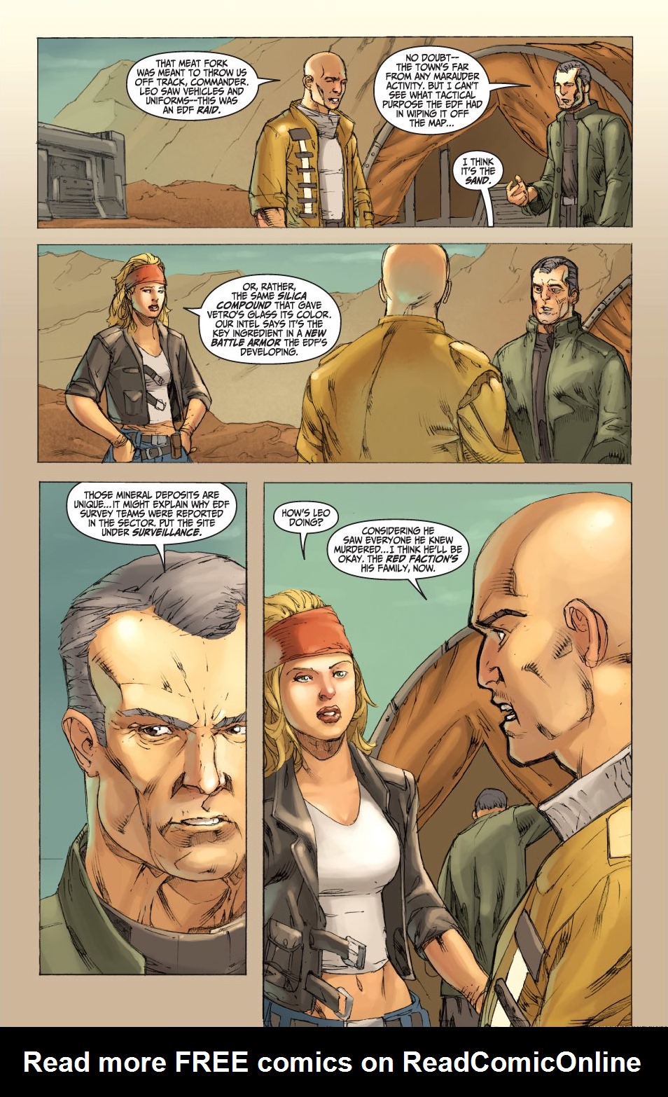 Read online Red Faction: Guerrilla Book #1 ''A Fire On Mars'' comic -  Issue #1 ''A Fire On Mars'' Full - 13