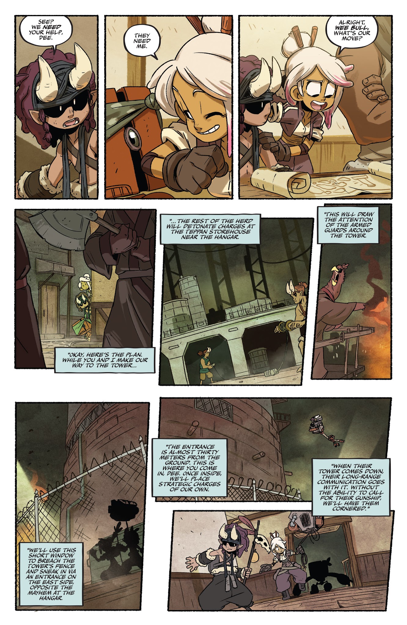 Read online Tyson Hesse's Diesel comic -  Issue #4 - 5