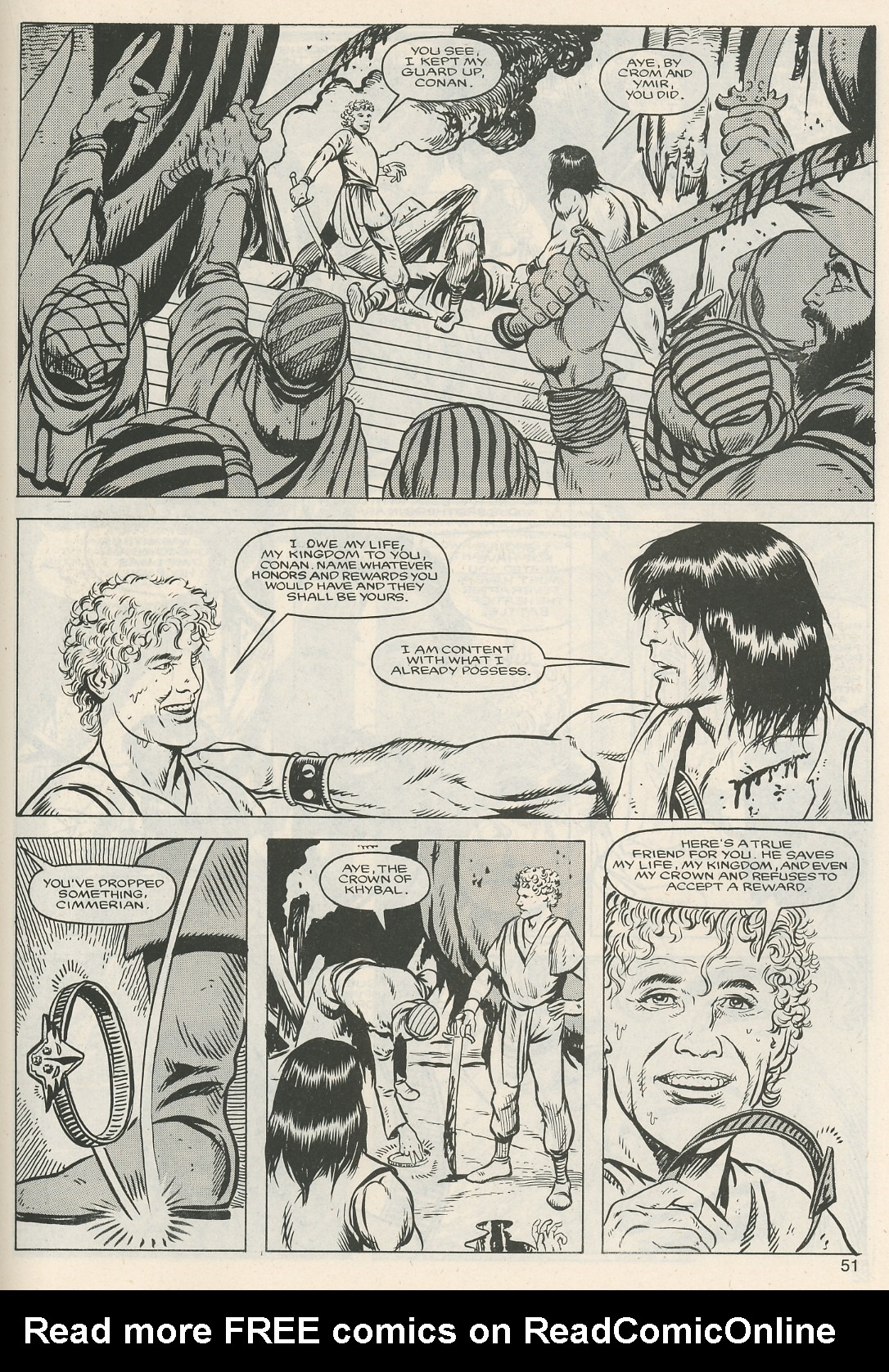 Read online The Savage Sword Of Conan comic -  Issue #124 - 51