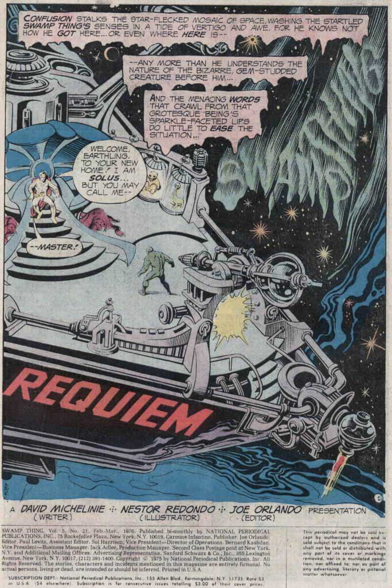 Read online Swamp Thing (1972) comic -  Issue #21 - 2