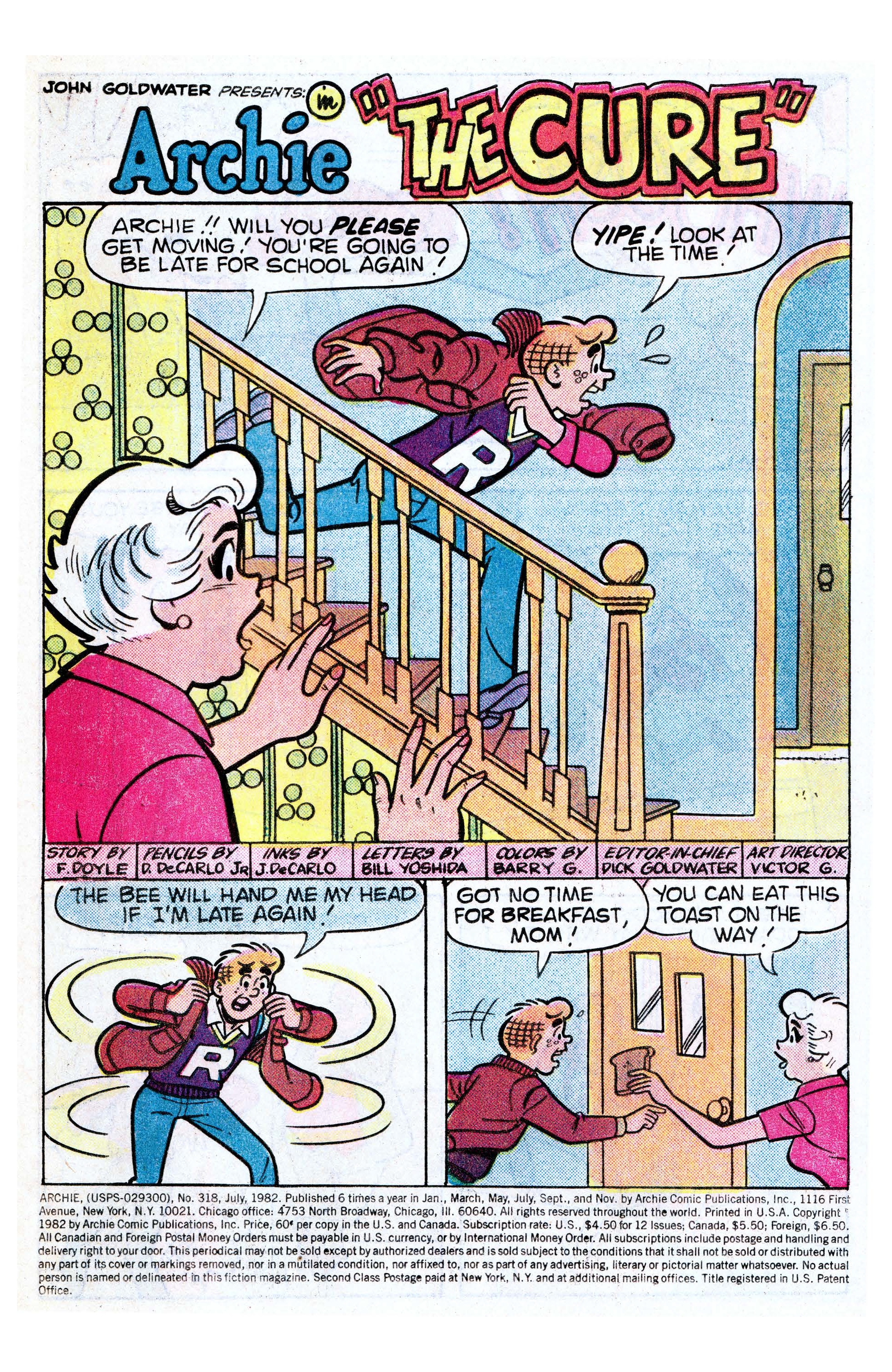 Read online Archie (1960) comic -  Issue #318 - 2