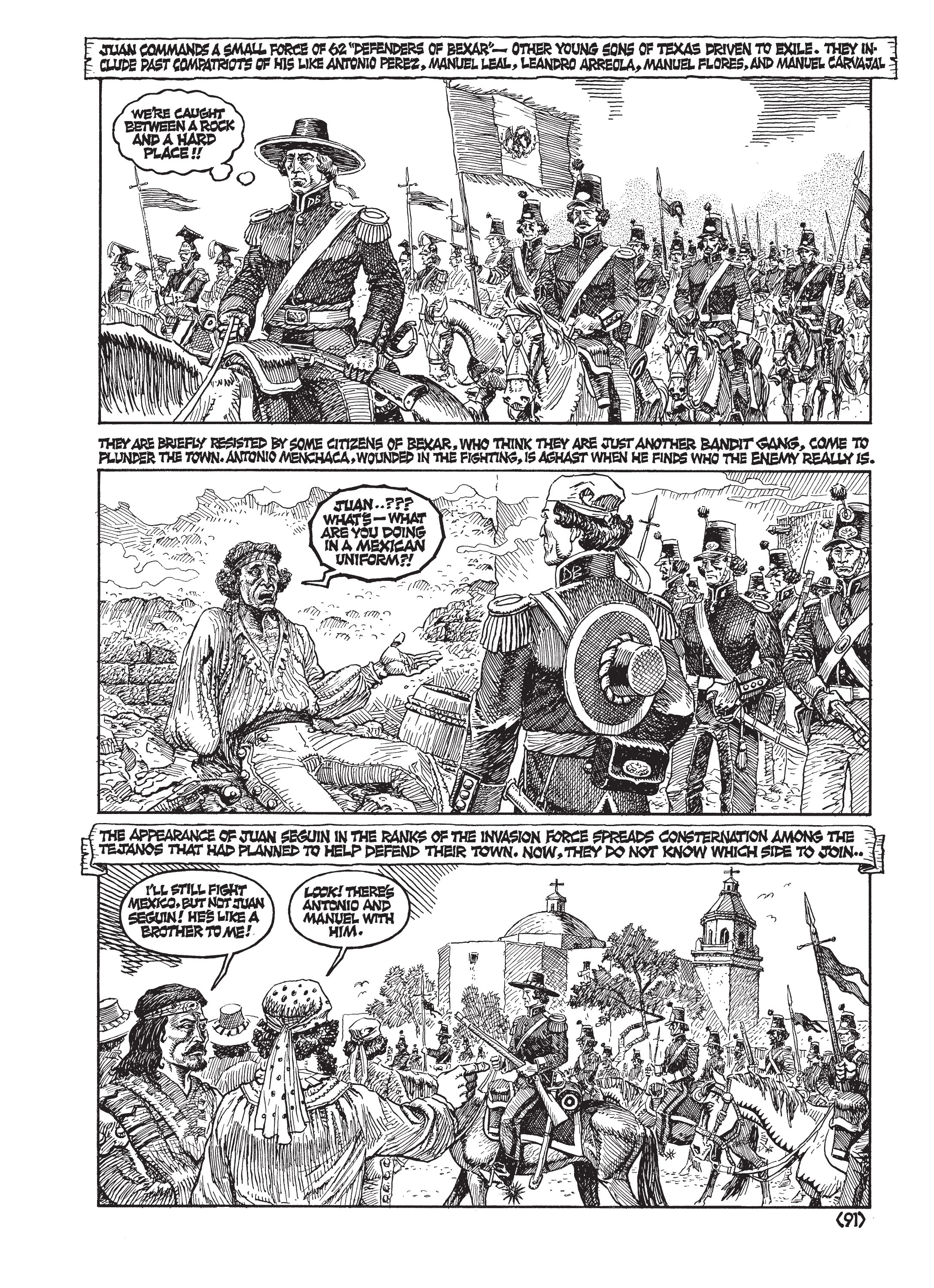 Read online Jack Jackson's American History: Los Tejanos and Lost Cause comic -  Issue # TPB (Part 1) - 94