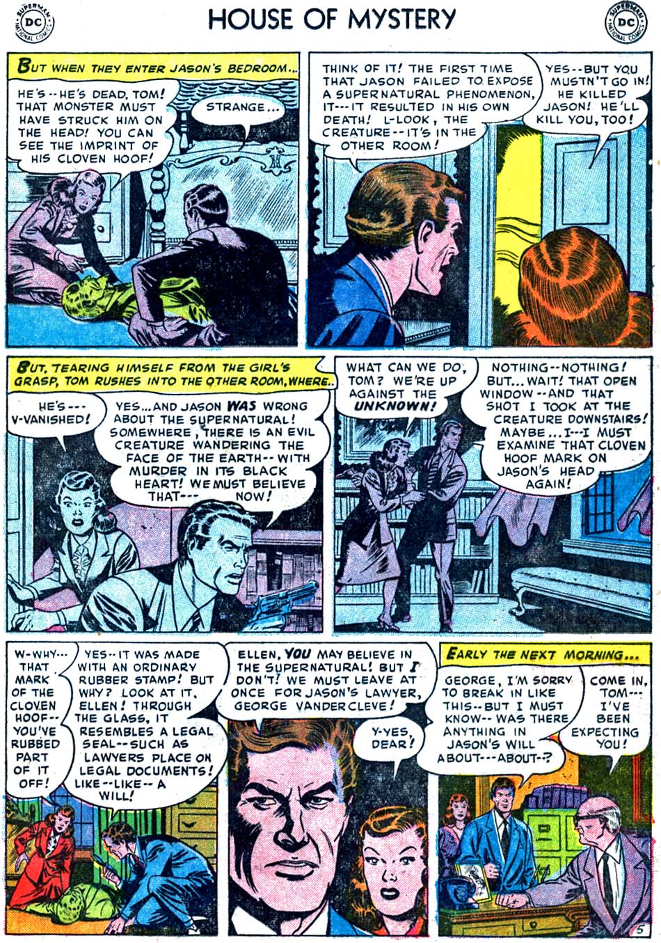 Read online House of Mystery (1951) comic -  Issue #11 - 21
