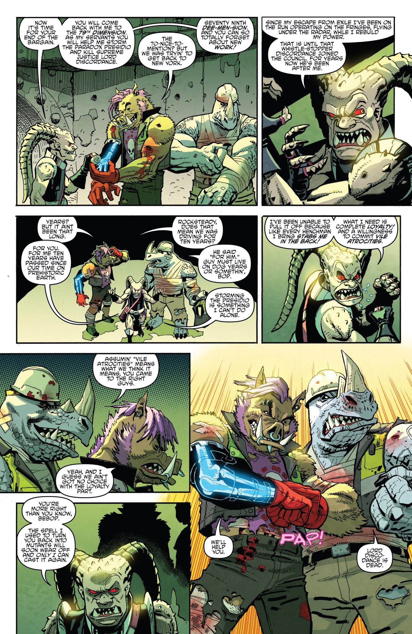 Read online Teenage Mutant Ninja Turtles: Bebop & Rocksteady Hit the Road comic -  Issue #3 - 6