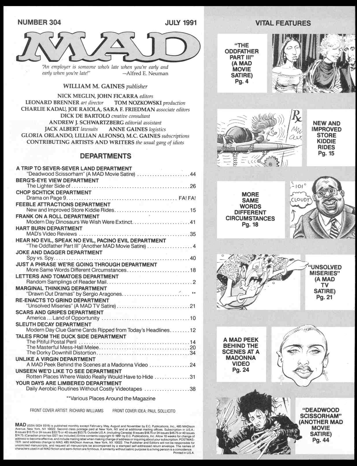 Read online MAD comic -  Issue #304 - 3